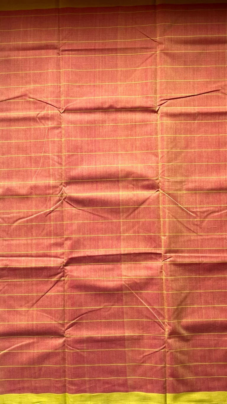 Mangalagiri Cotton Saree Checks 15-02-MC-02 – Pink