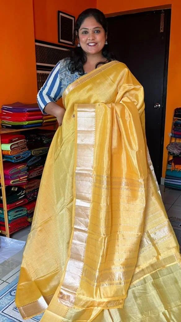 Mangalagiri Big Border 15-11-BB-10- Cream