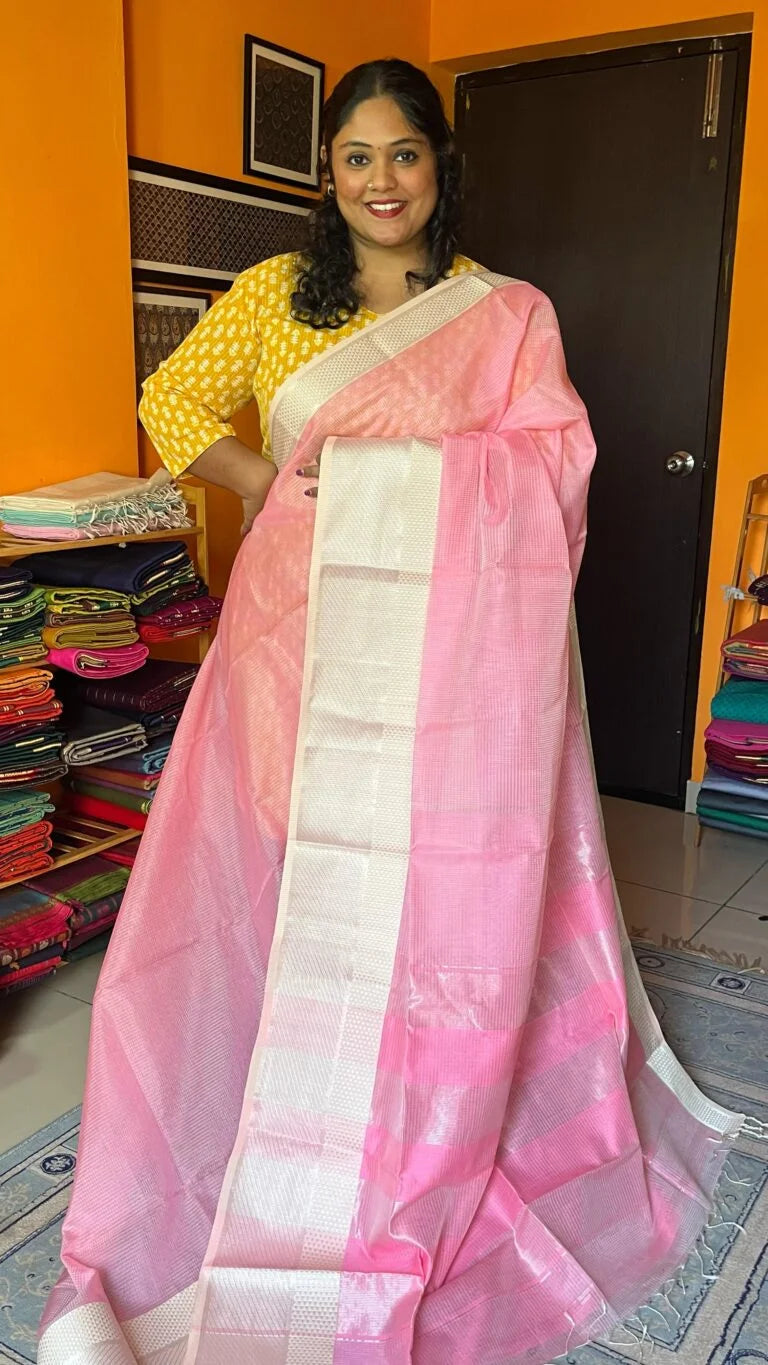 Kota Maheshwari Silk Cotton 05-01-MSC-OS-06 Mittai Pink