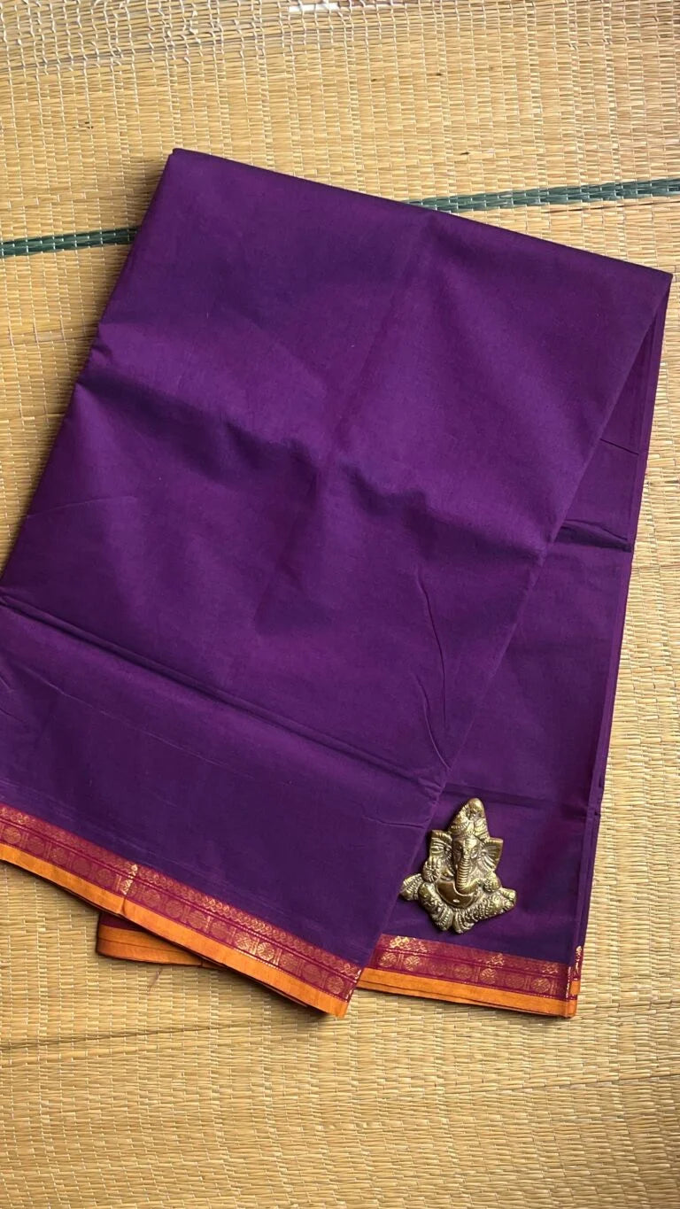 Kanchi Cotton Madisar 01-03-13-MCS-10 – Violet with Pink