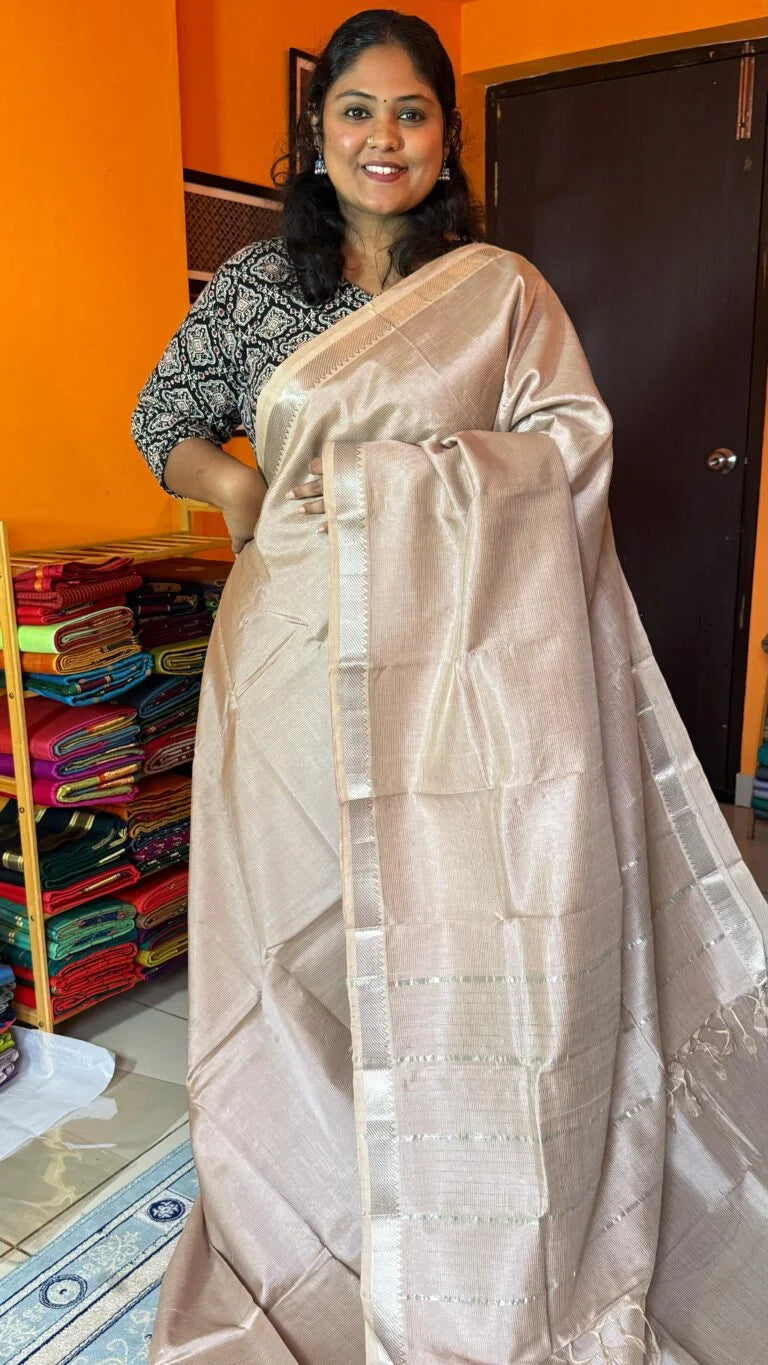 Mangalagiri Small Border 15-11-SB-14- Cream