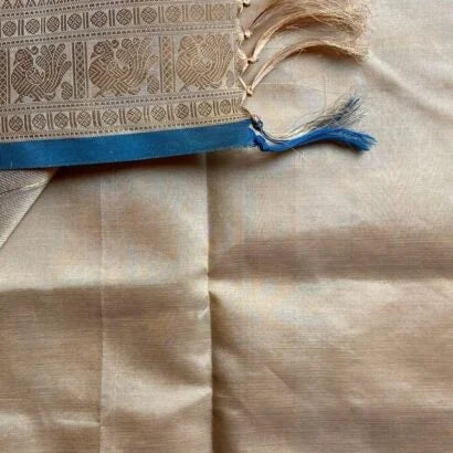 Pure Silk Cotton Kancheevaram Sarees01-10-04-PSC-02 – Cream