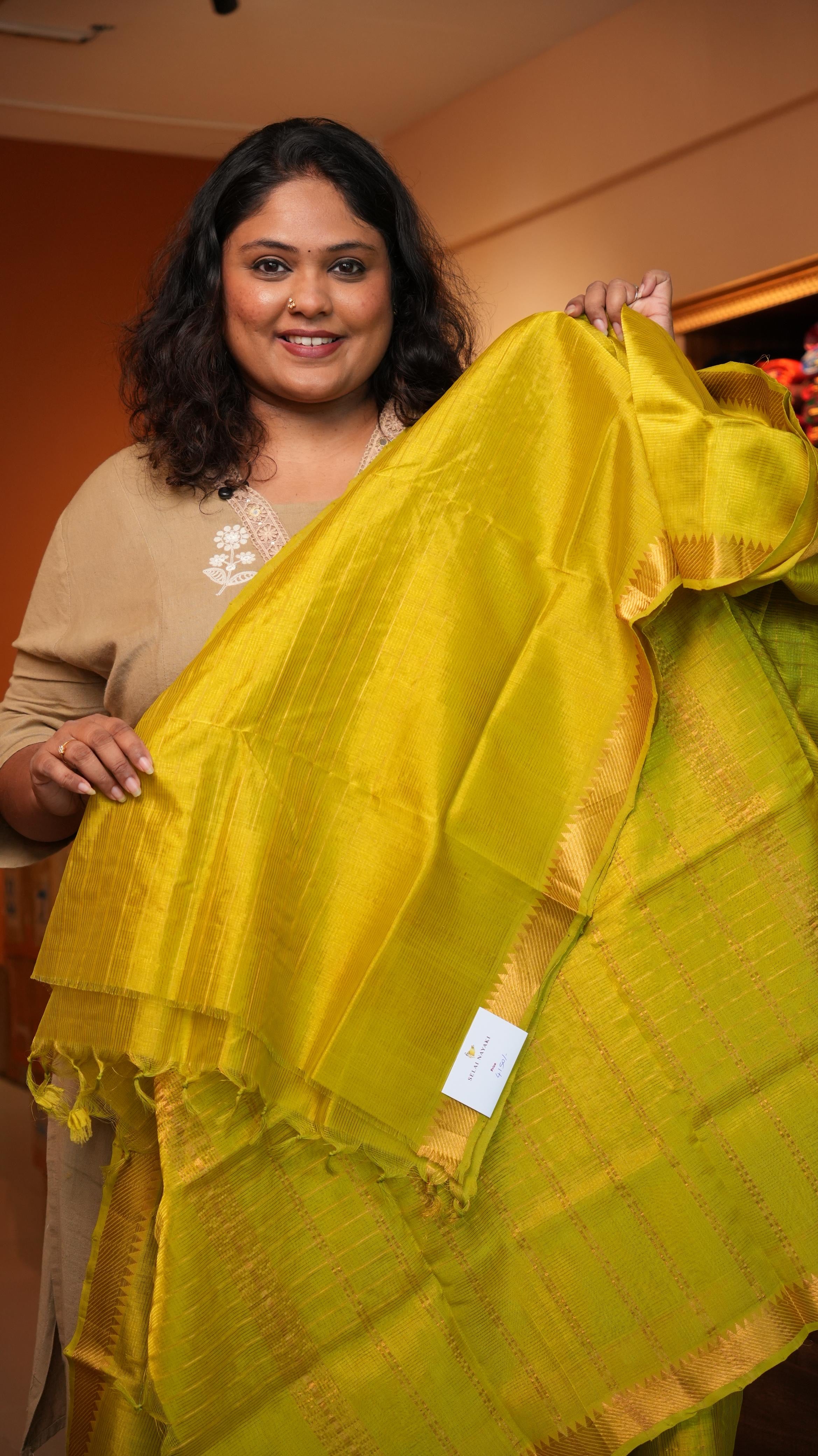 Mangalagiri Zari Checks Silk Cotton
