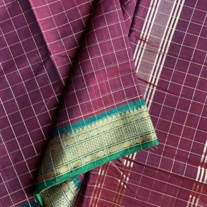 Devendra 10 Yards Sarees 12-10-DEV-CD-10Y-02– Maroon