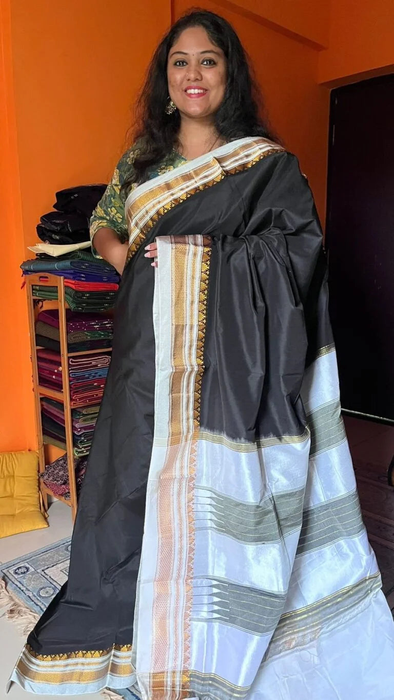 Ilkal Saree NightSky Black Saree 44-11-IK-03