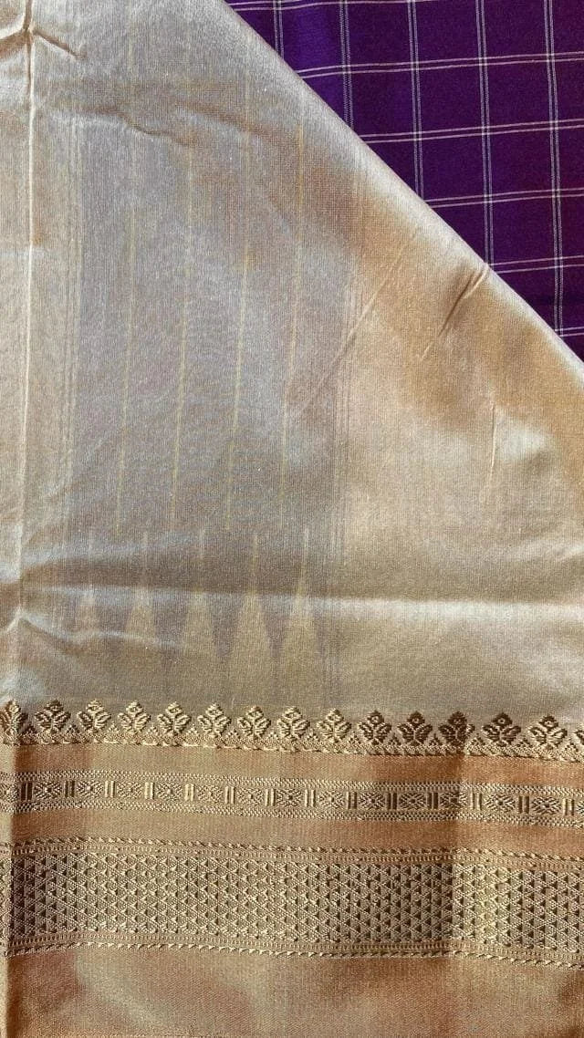 Ilkal Checks Meganta Saree 44-05-CK-05