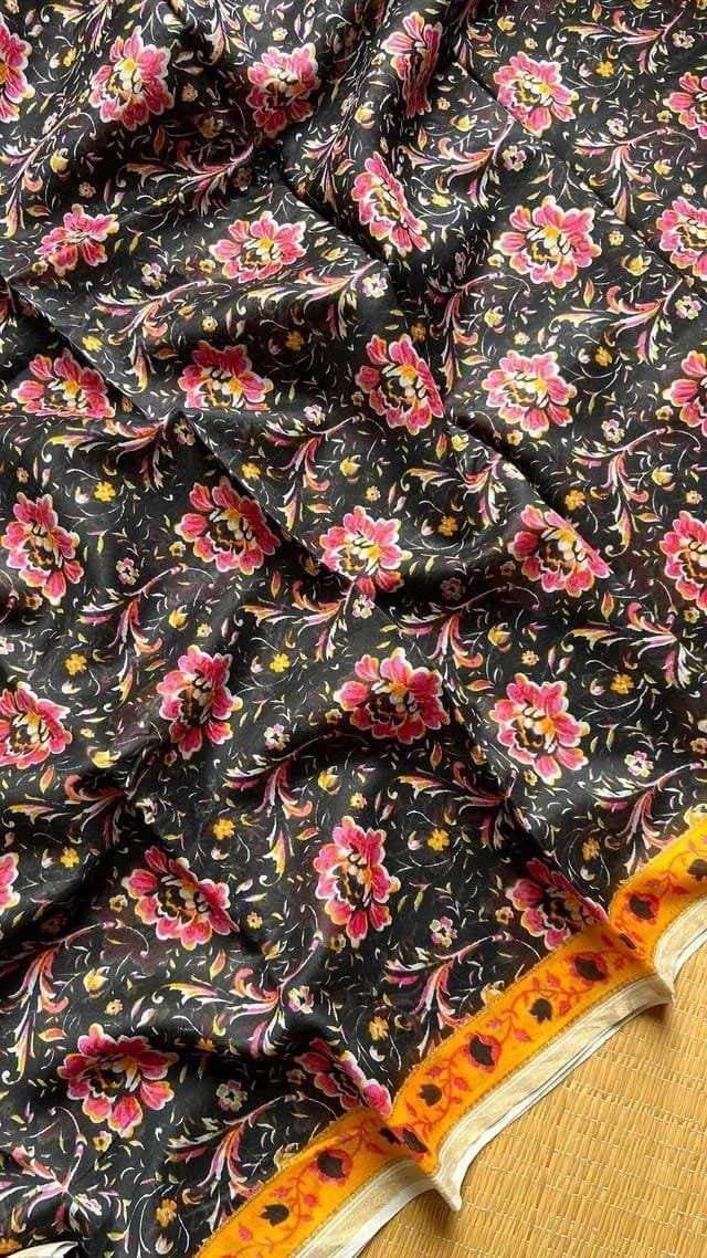 Chanderi Black Salwar Set 51-06-CSL-01