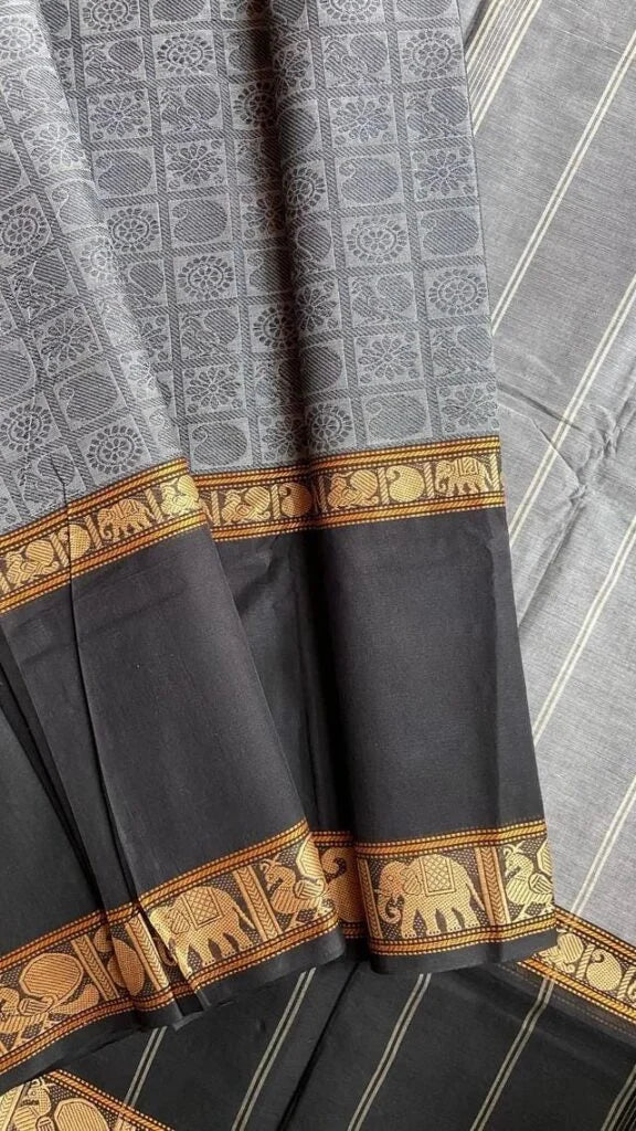 Aayiram Bhutta Sarees 01-08-08-PCS-06 – Black