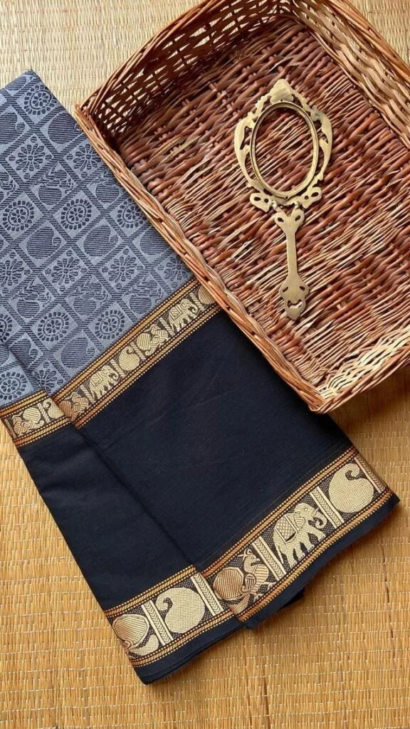 Aayiram Bhutta Sarees 01-08-08-PCS-06 – Black