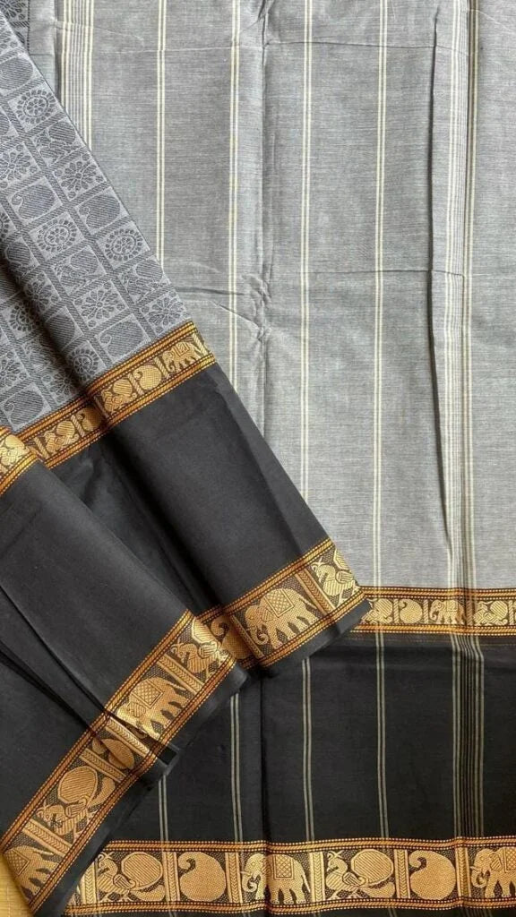 Aayiram Bhutta Sarees 01-08-08-PCS-06 – Black