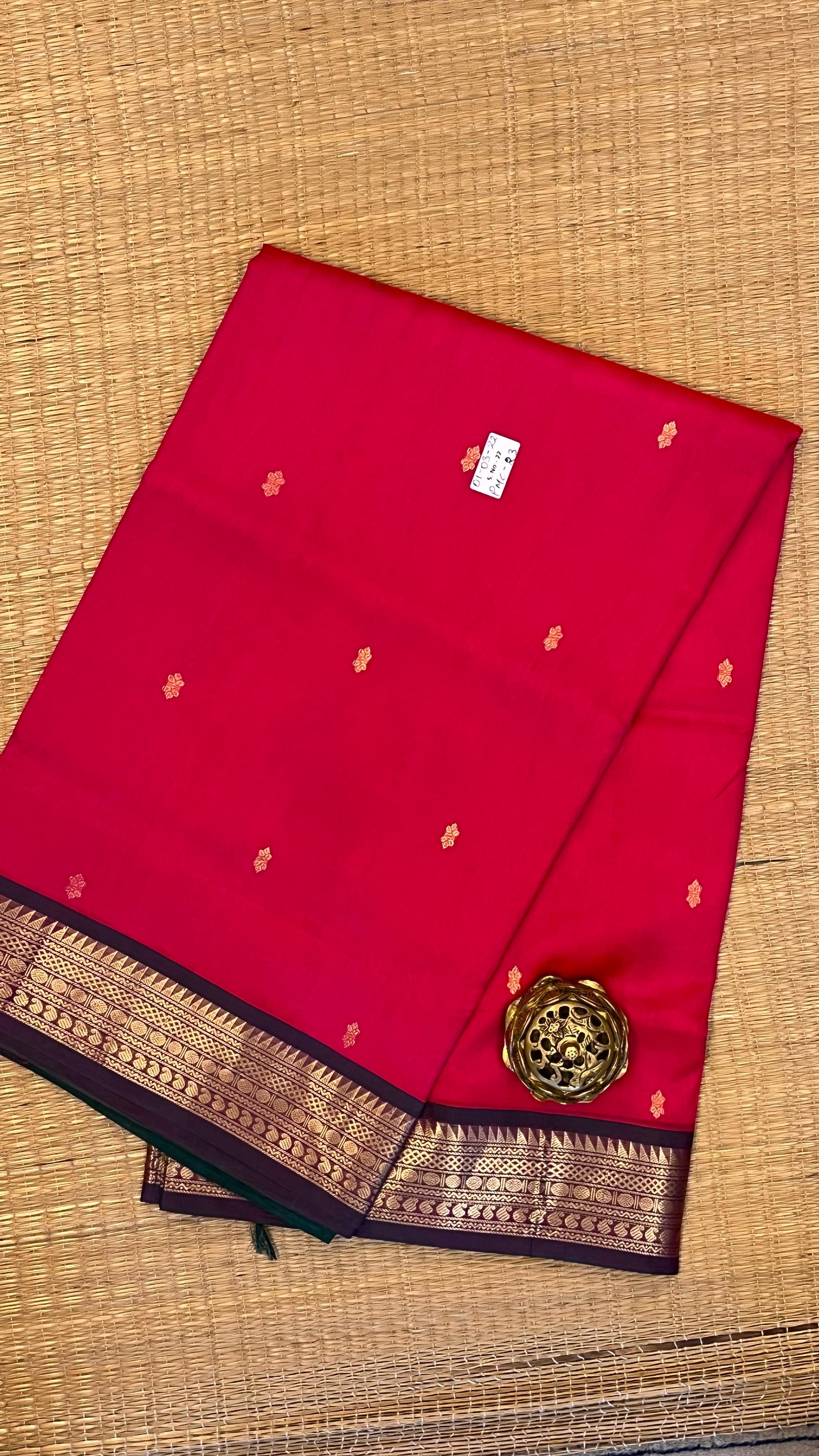 Mercerised Cotton Sarees - 01-03-22-PMC-23 Candy Pink