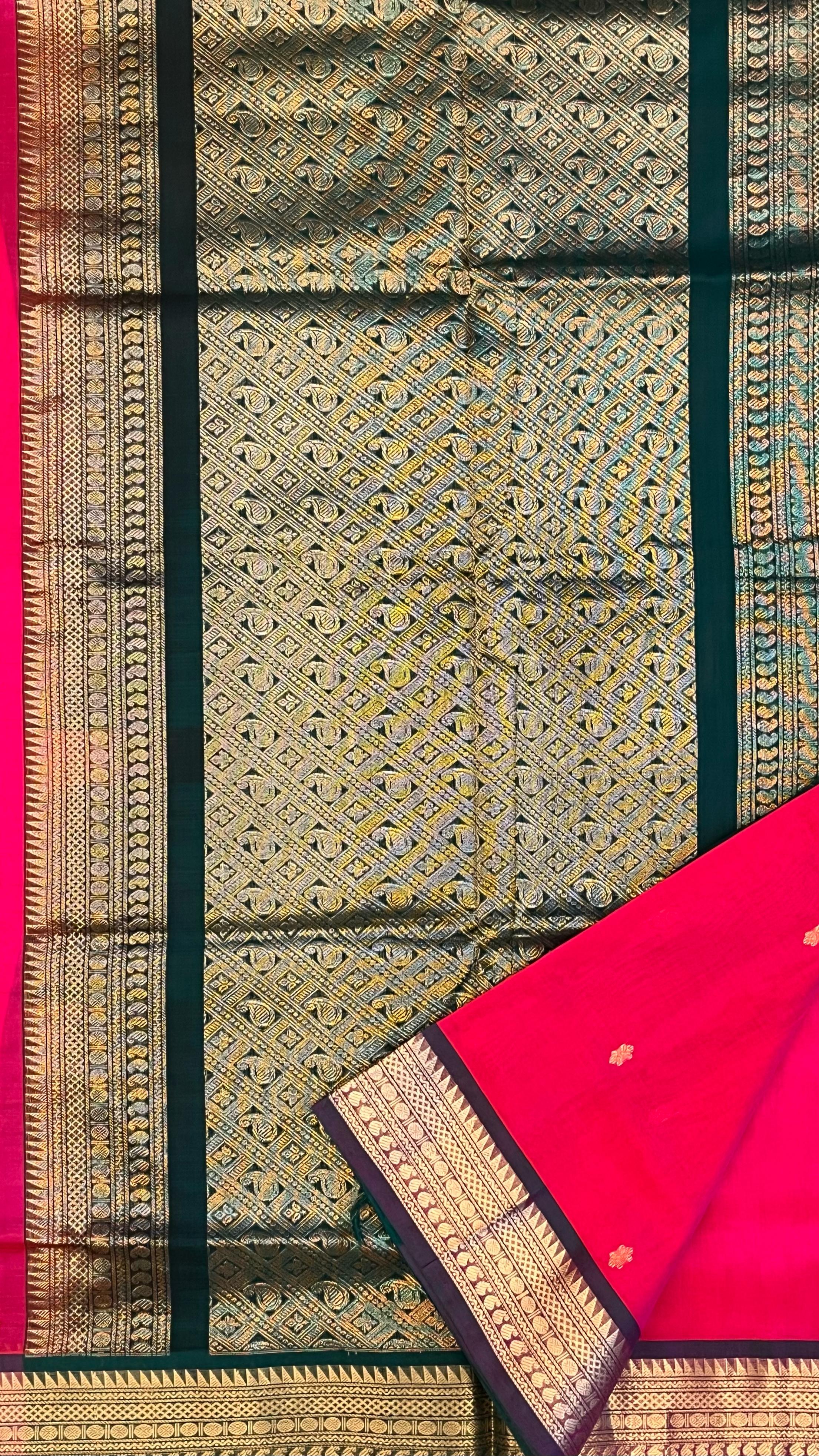 Mercerised Cotton Sarees - 01-03-22-PMC-23 Candy Pink