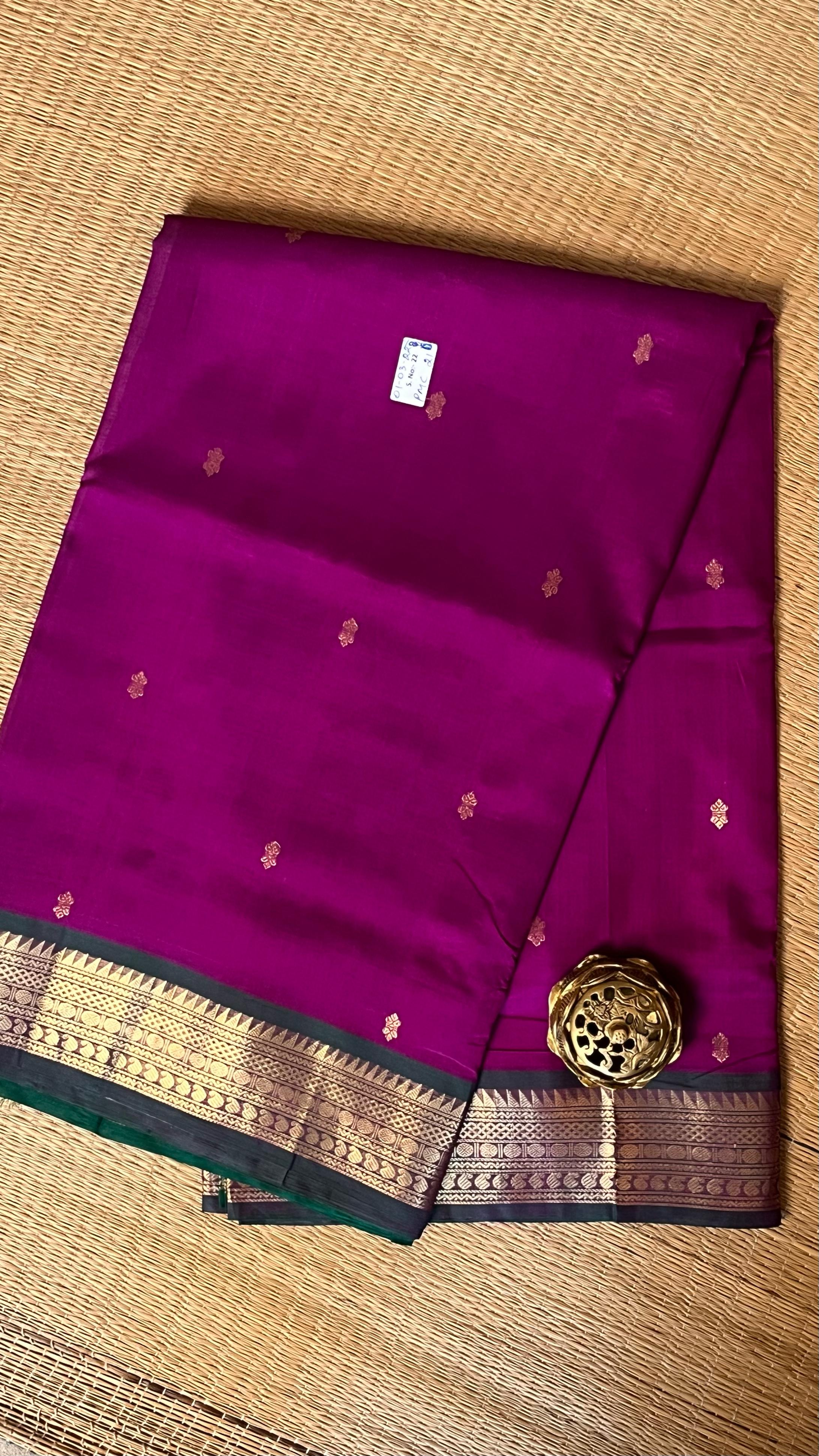 Mercerised Silk Cotton Sarees - 01-03-22-PMC-21 Vadamalli