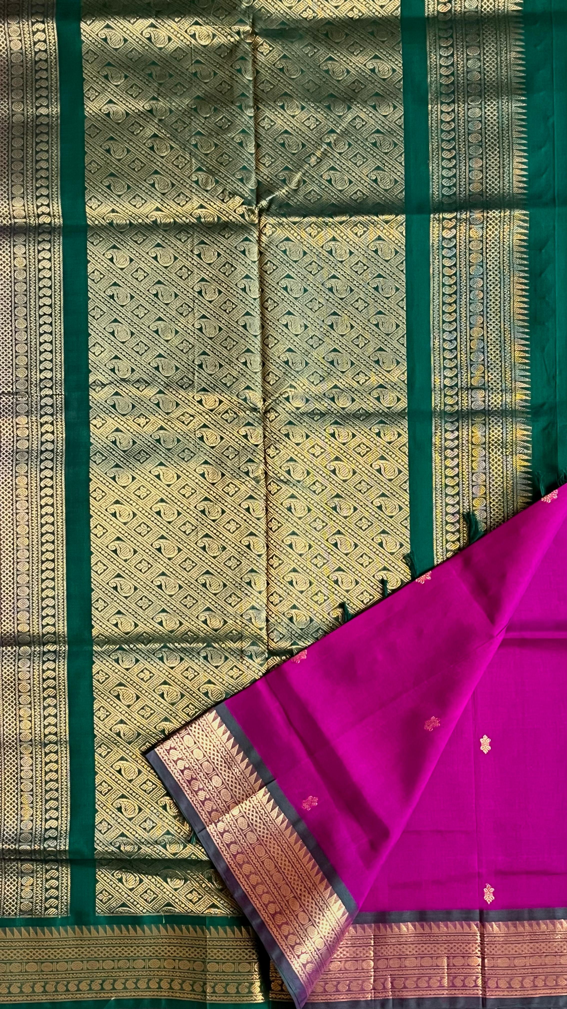 Mercerised Silk Cotton Sarees - 01-03-22-PMC-21 Vadamalli