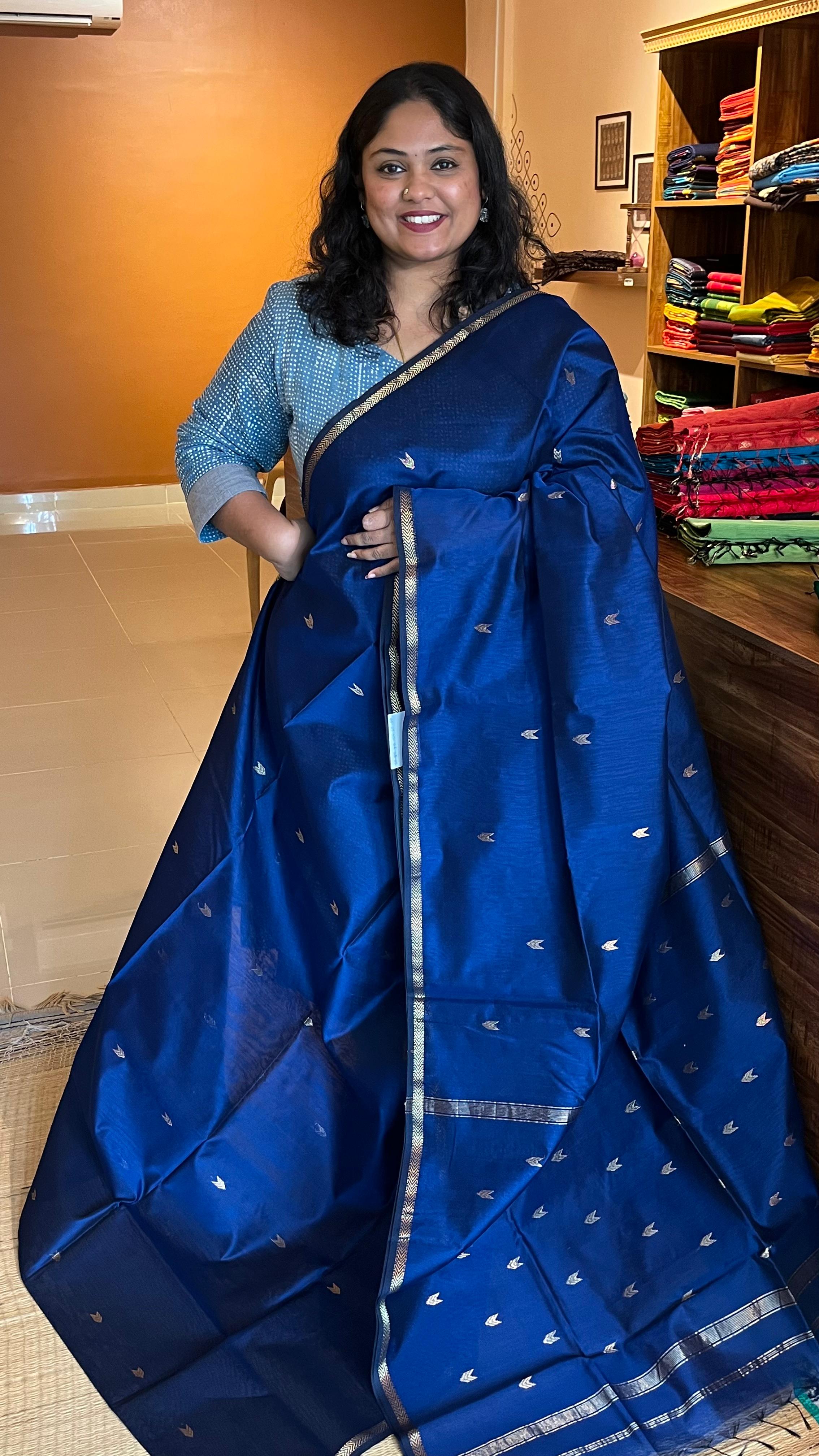 Maheshwari Silk Cotton Small Border - SB-05 (Ships in 4-5 WEEKS - PREORDER)