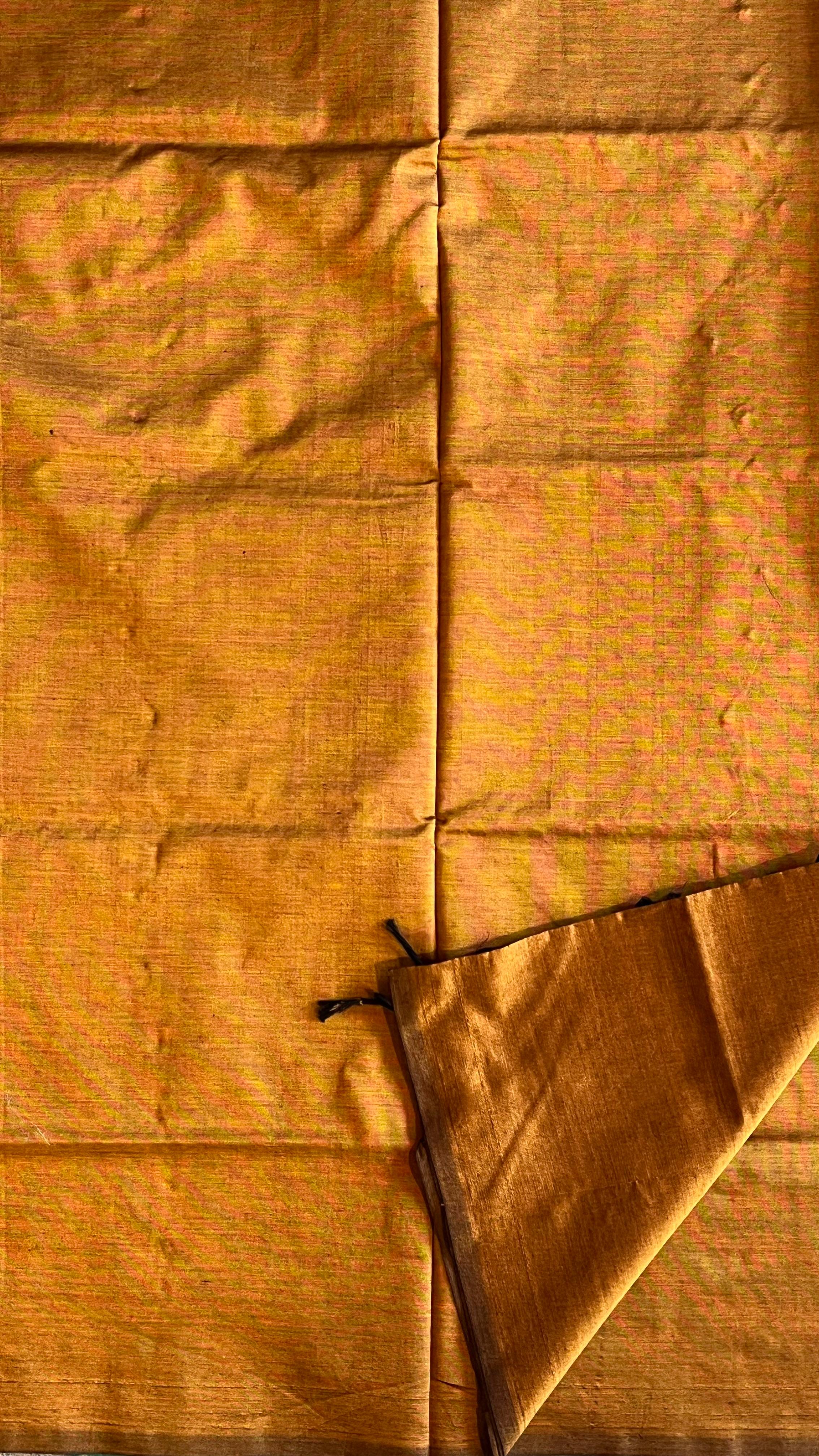 Plain cotton silk with Kalamkari Blouse - 01-03-03-PCS-32