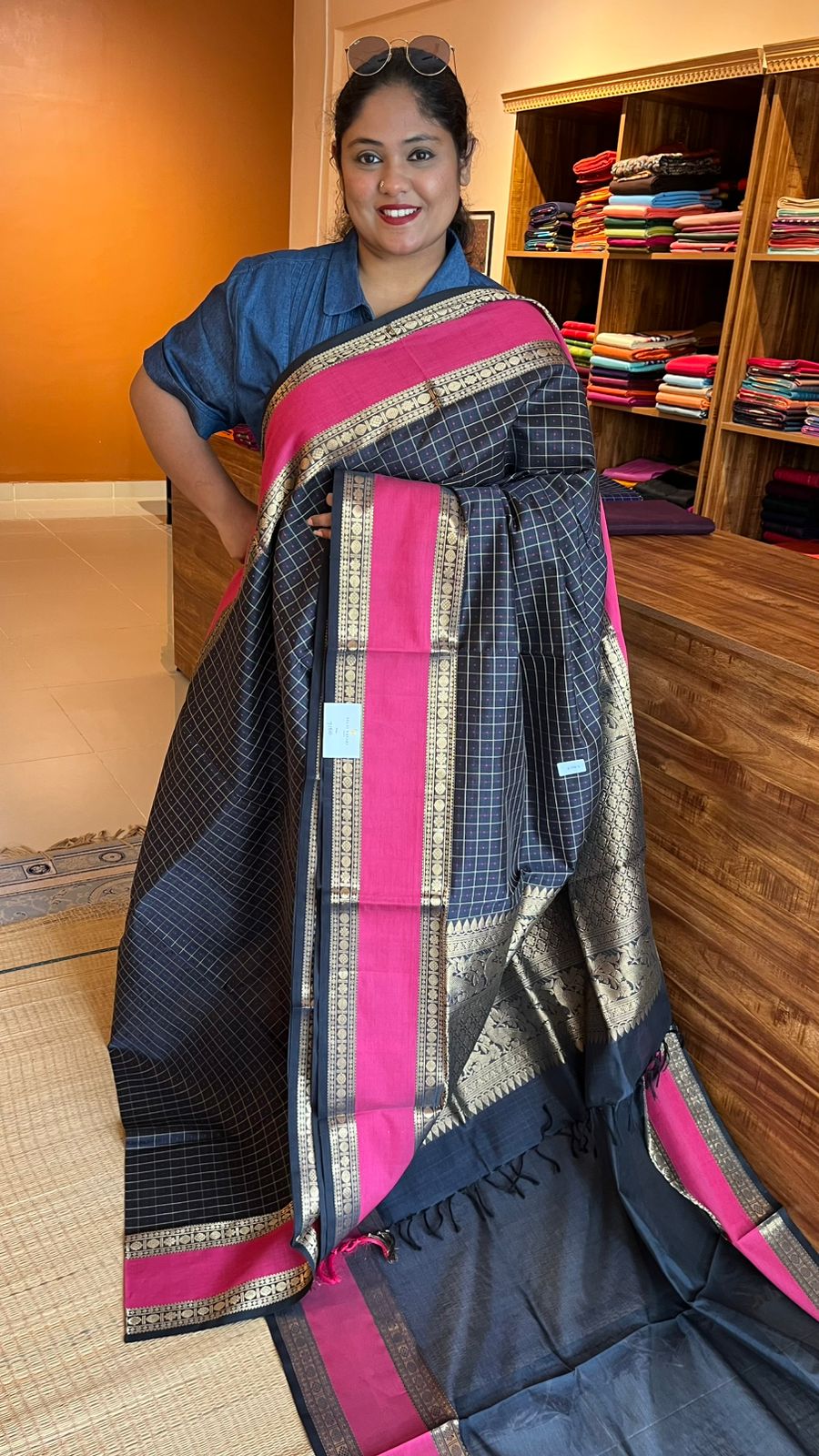 Kanchivaram Silk Cotton Saree - 01-12-07-PSC-01