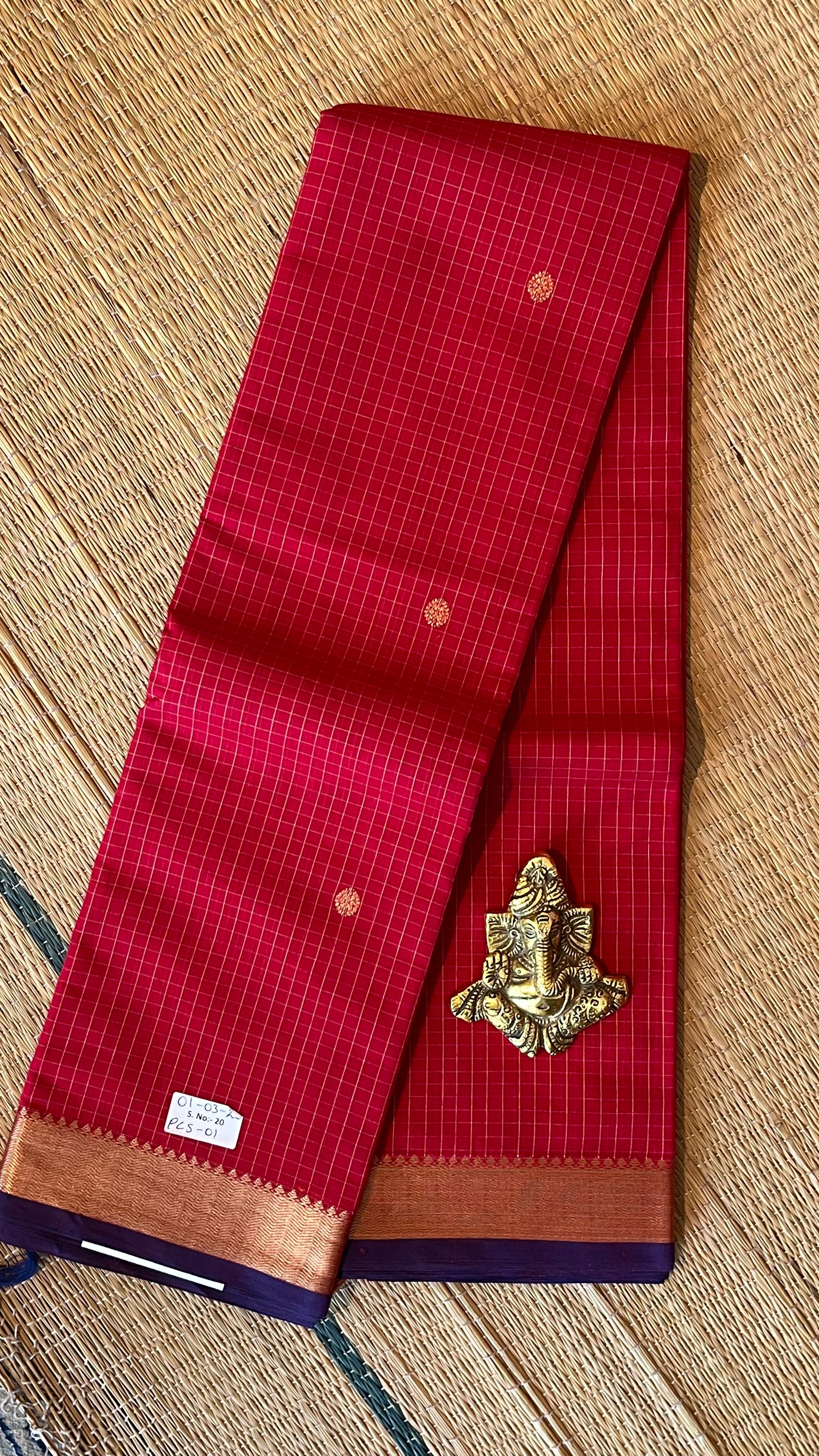 Pure Kanchi Cotton Sarees - 01-03-20-PCS-01