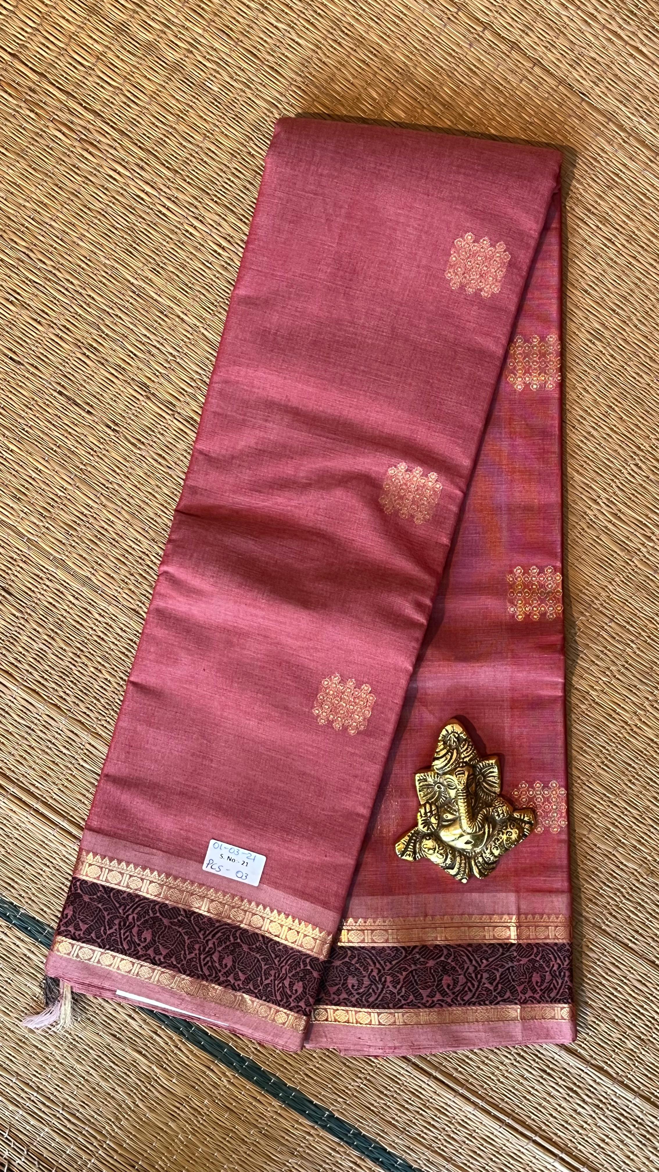 Pure Kanchi Cotton Sarees - 01-03-21-PCS-03
