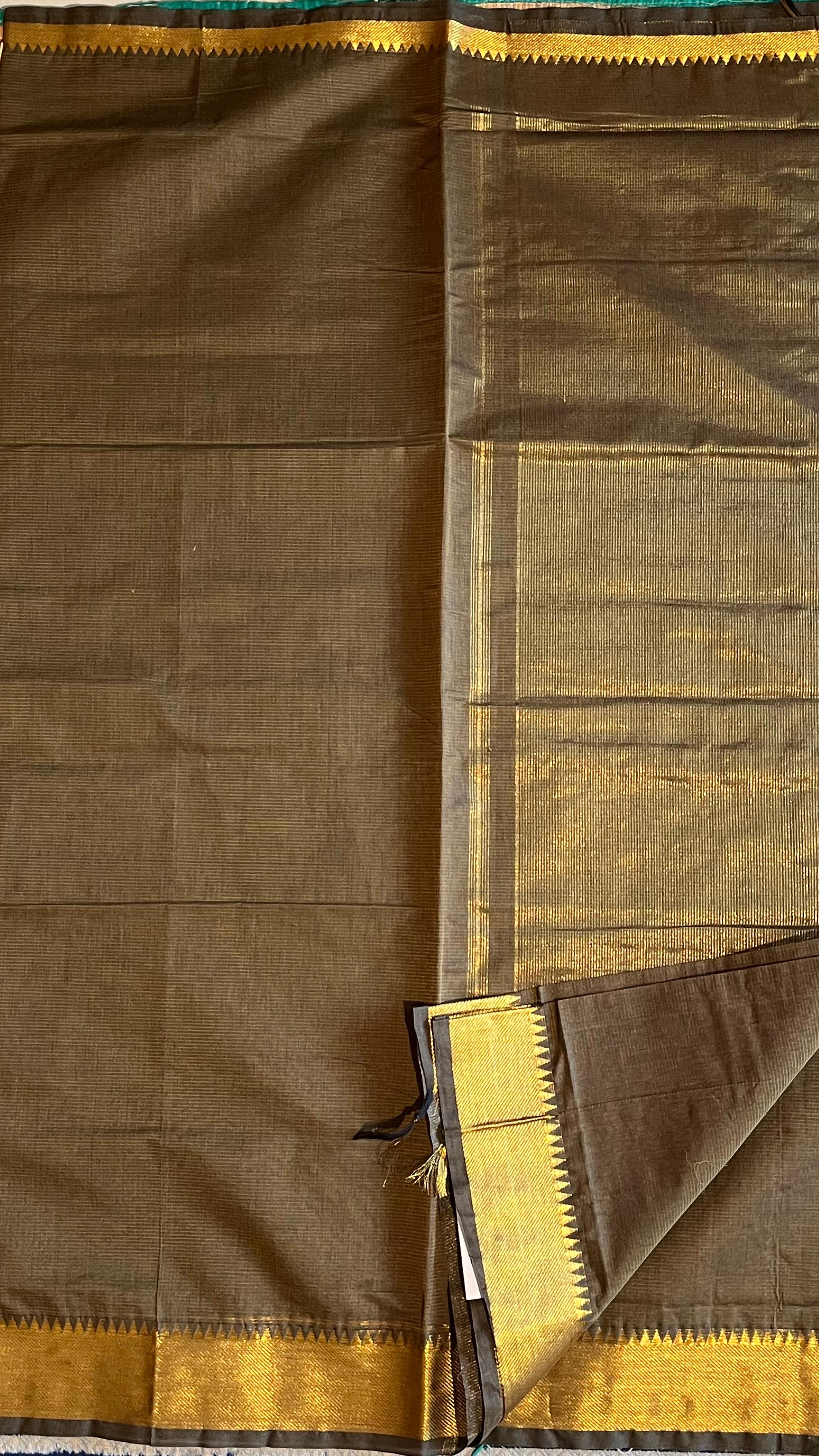 Mangalagiri Pure Cotton Saree- 15-06-05-10 (3 Inch Border)