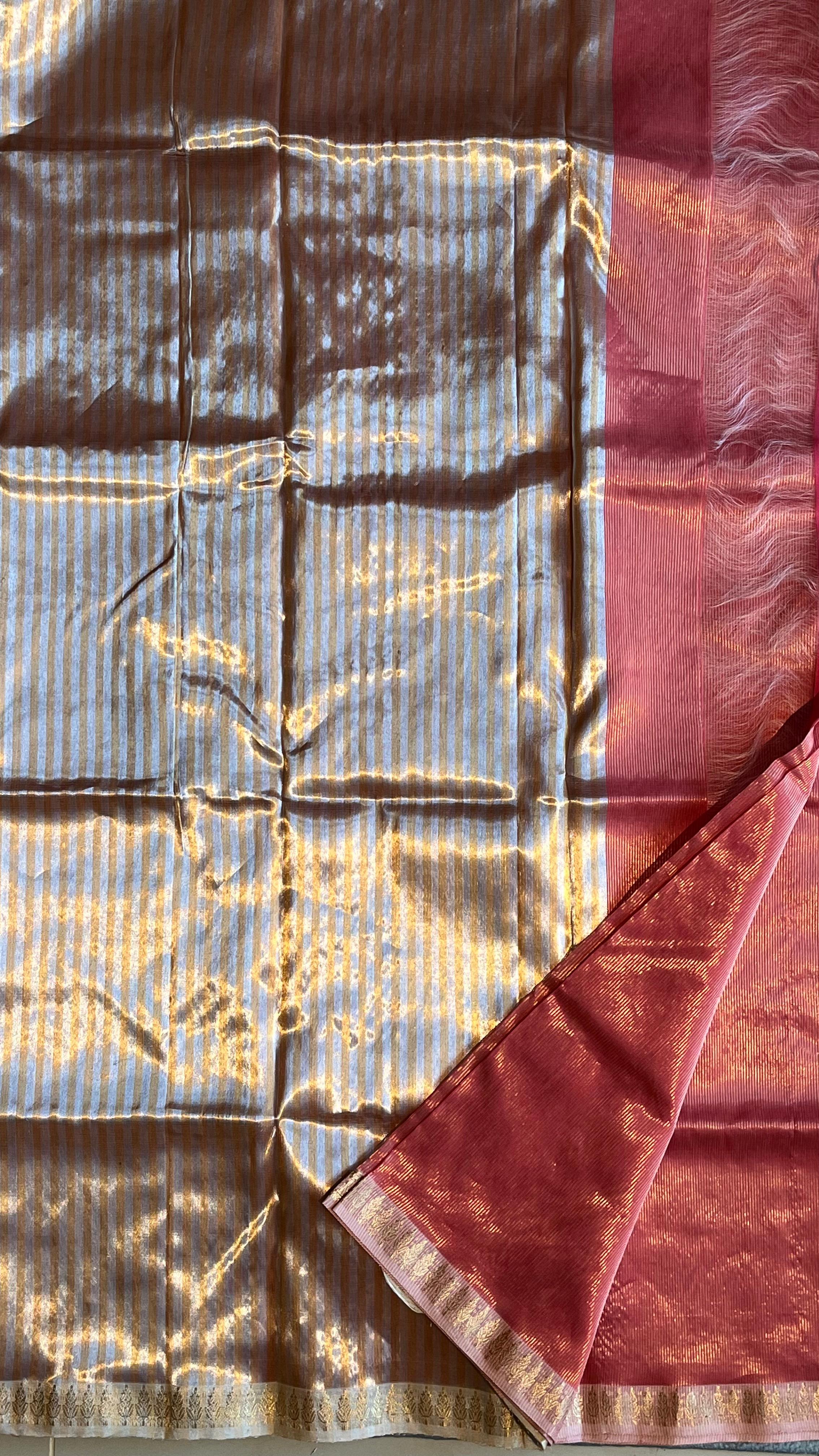 Chanderi saree - 51-06-03-02 ( Baby pink)