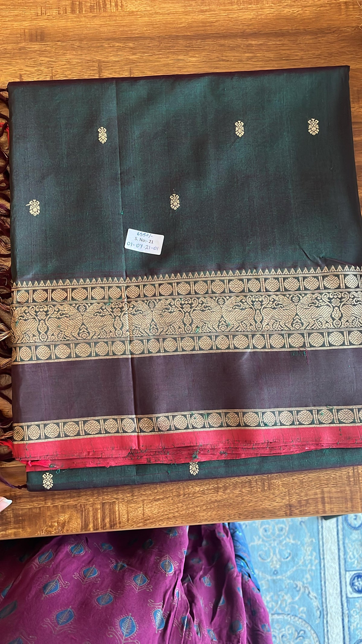 Kanchivaram Silk Cotton saree - 01-07-21-01