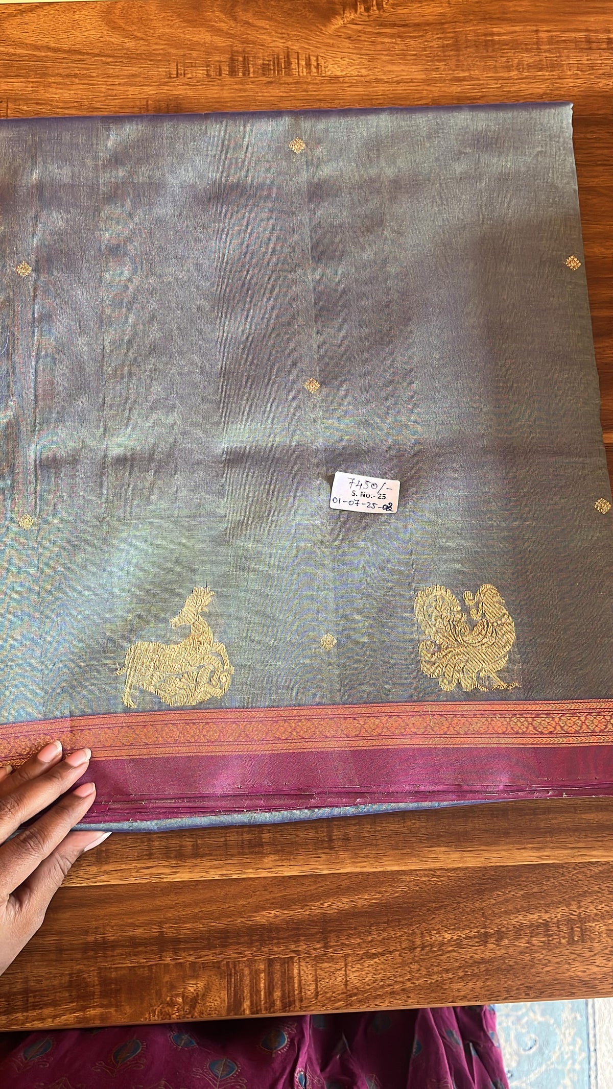Kanchivaram Silk Cotton saree - 01-07-25-02