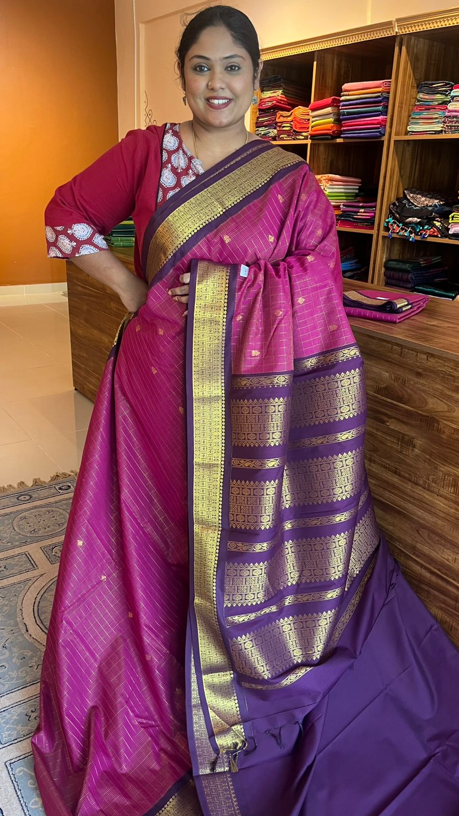 Semi Silk vairaoosi saree -  01-07-13-02