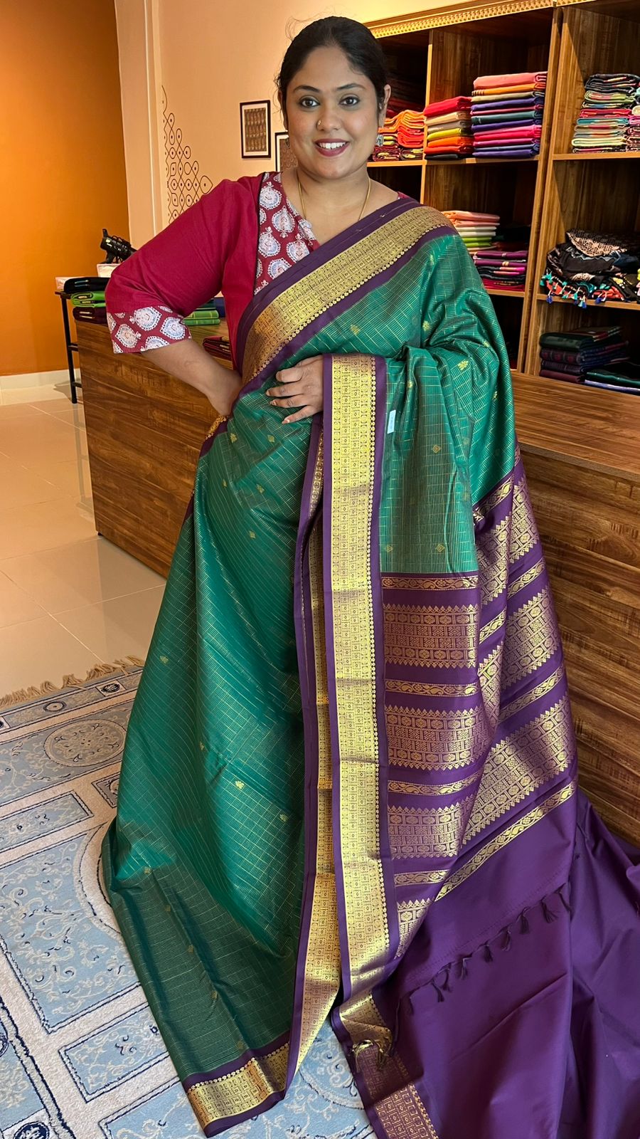Semi Silk vairaoosi saree -  01-07-13-07