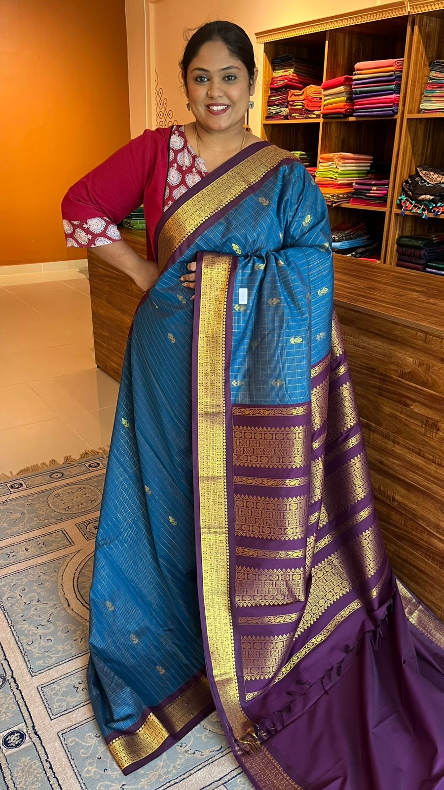 Semi Silk vairaoosi saree -  01-07-13-06