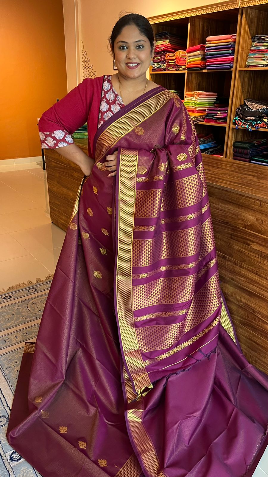 Semi Silk vairaoosi saree -  01-07-08-02