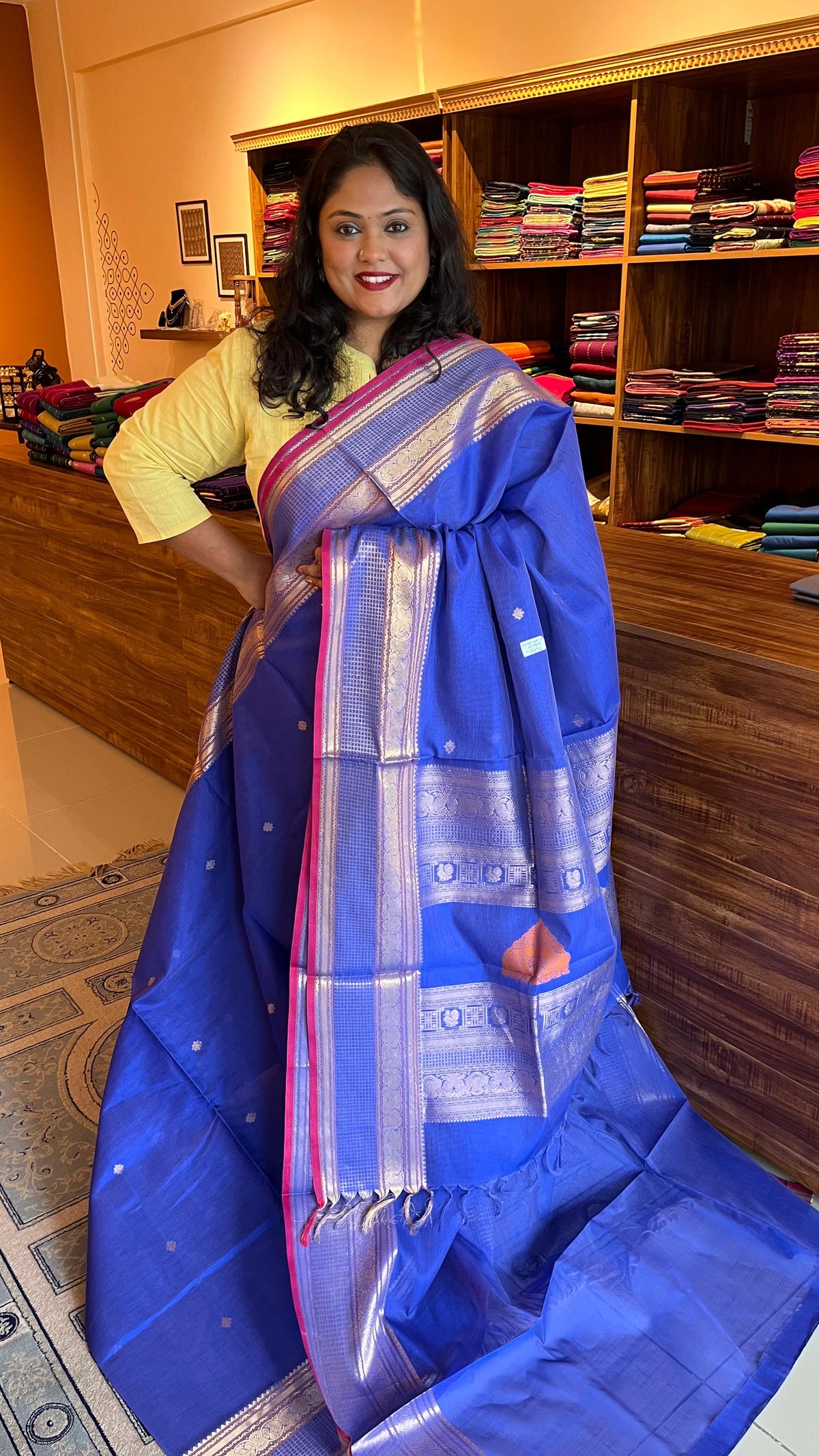 Kanchivaram silk cotton saree - 01-07-26-01