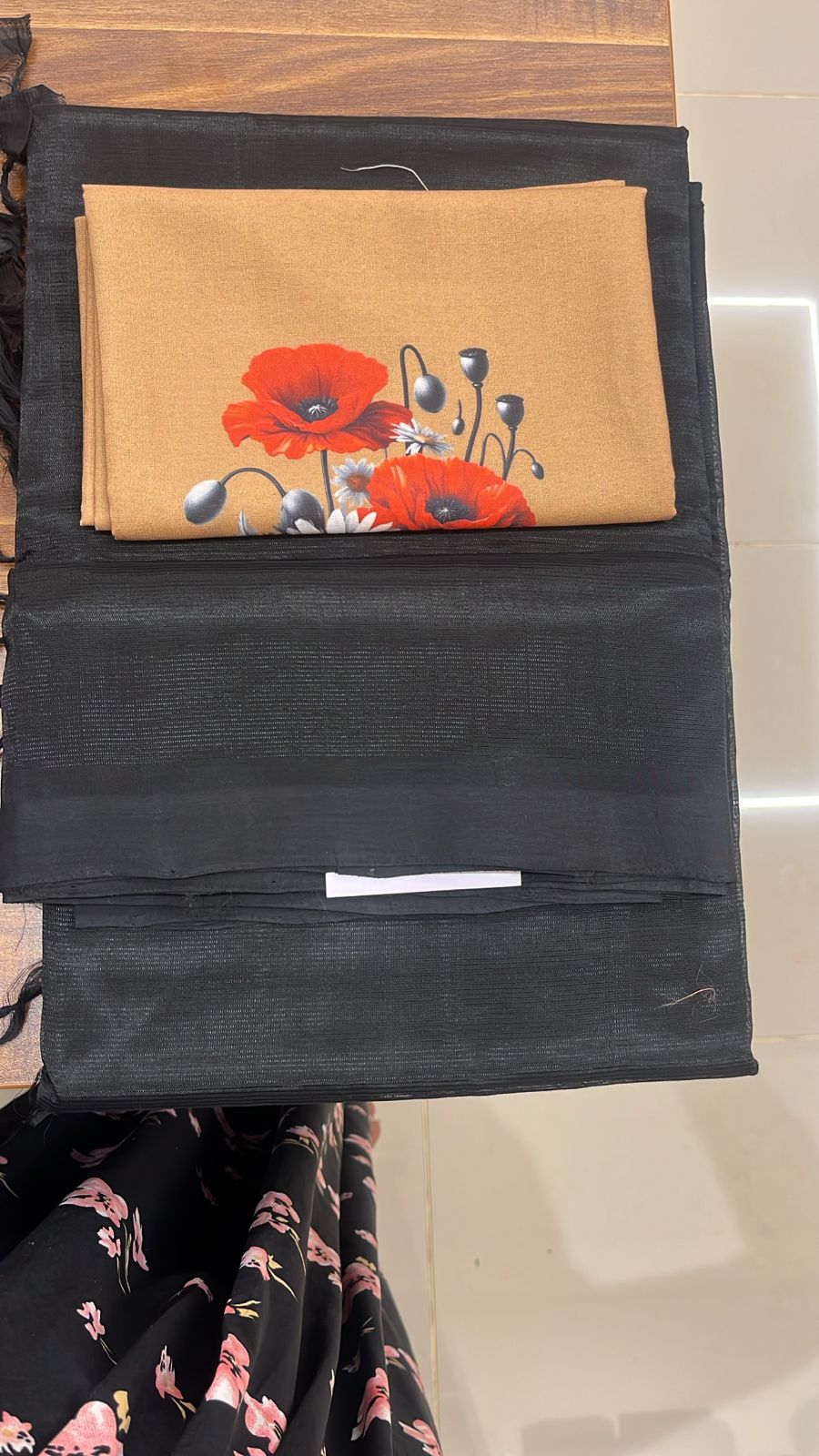 Mangalgiri Plain silk cotton with kalamkari blouse - 15-07-01-08