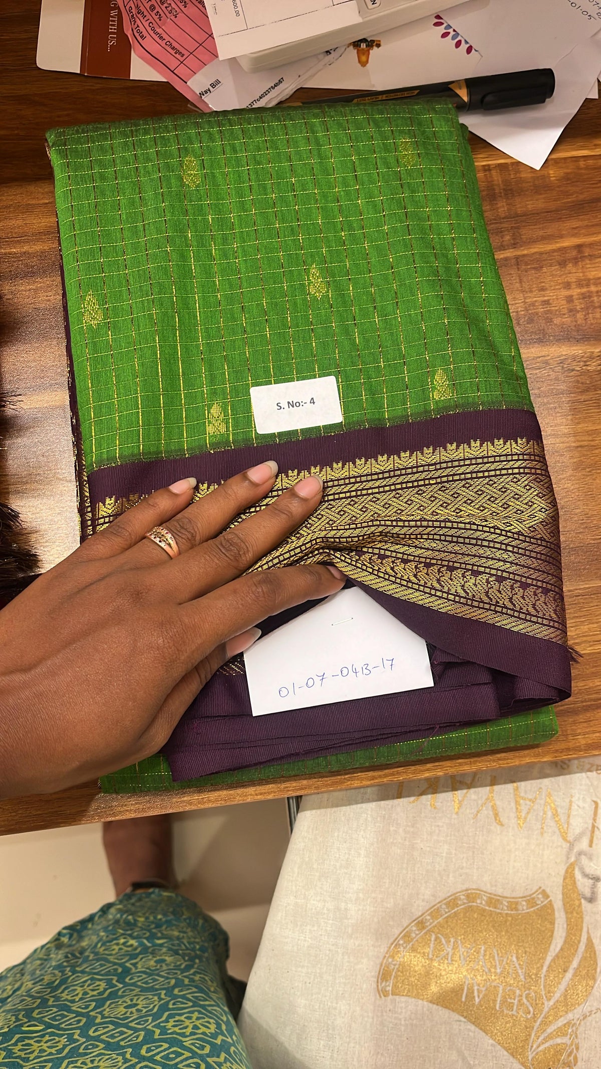 Semi silk saree - 01-07-04B-17