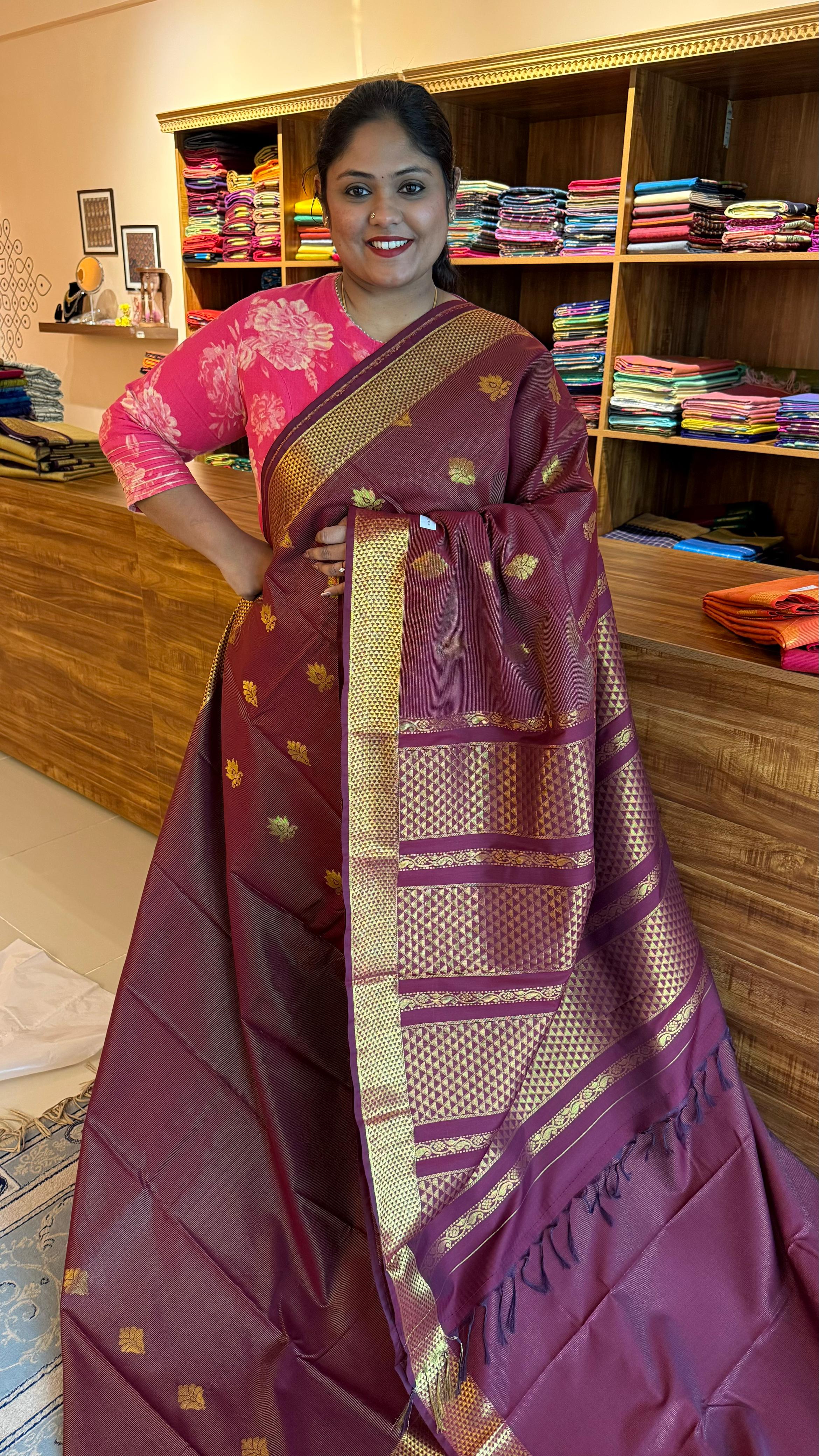 Semi Silk vairaoosi saree -  01-07-02B-12