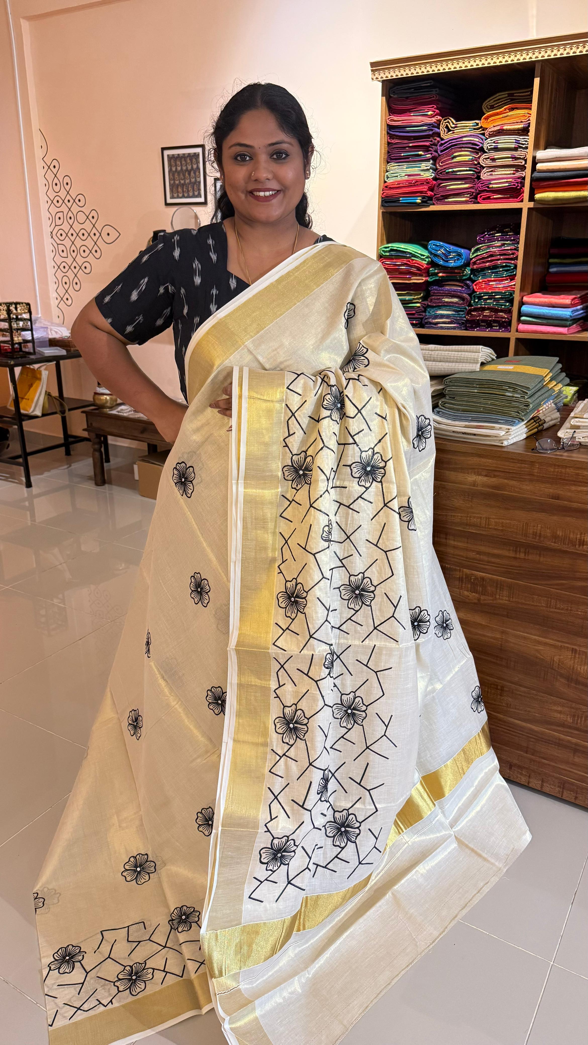 Kerala Cotton Sarees Tissue - Vishu Collection - 01-08-13-04