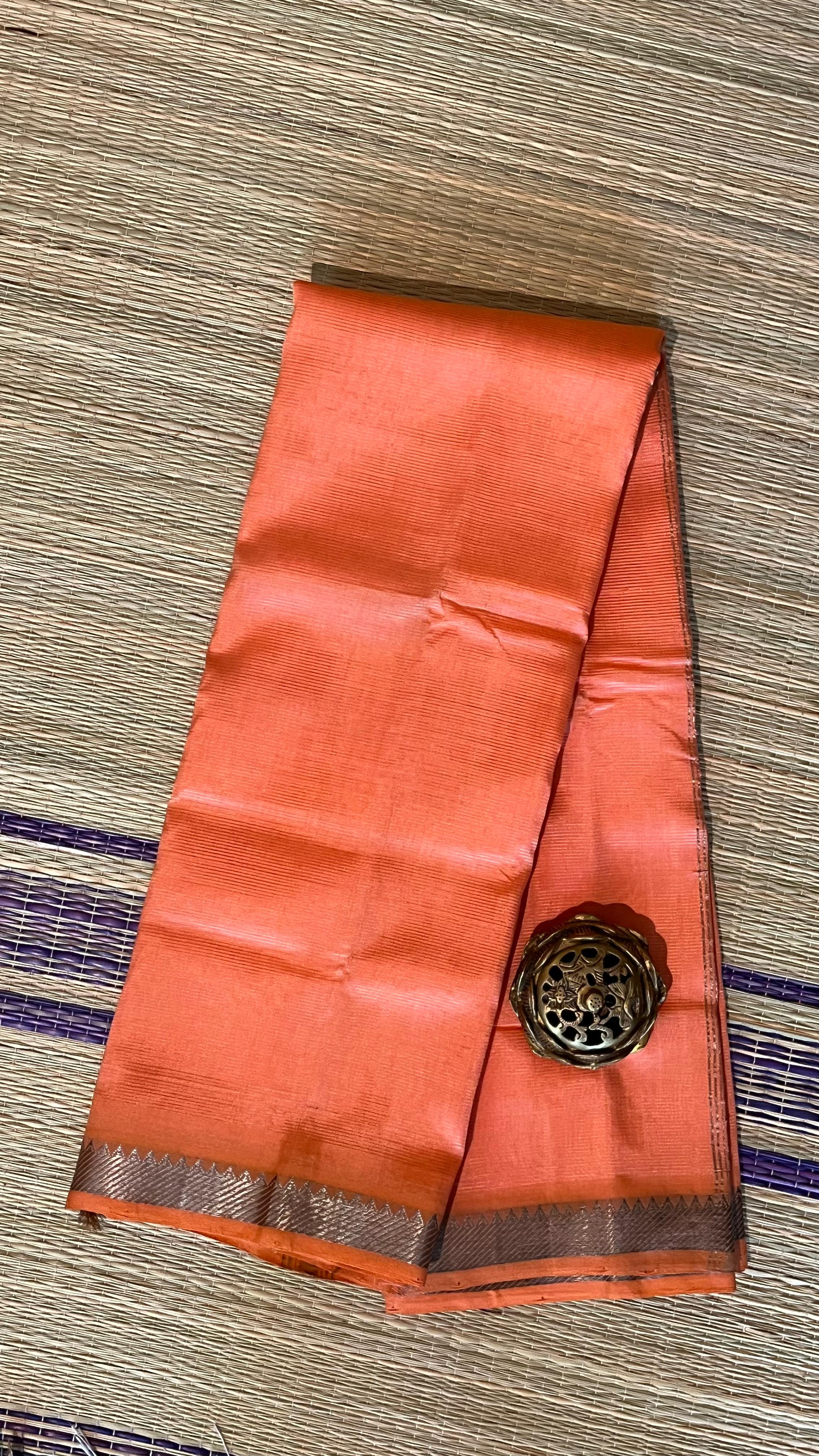 Mangalagiri Small Border 15-08B-04-11 (Salmon Pink)