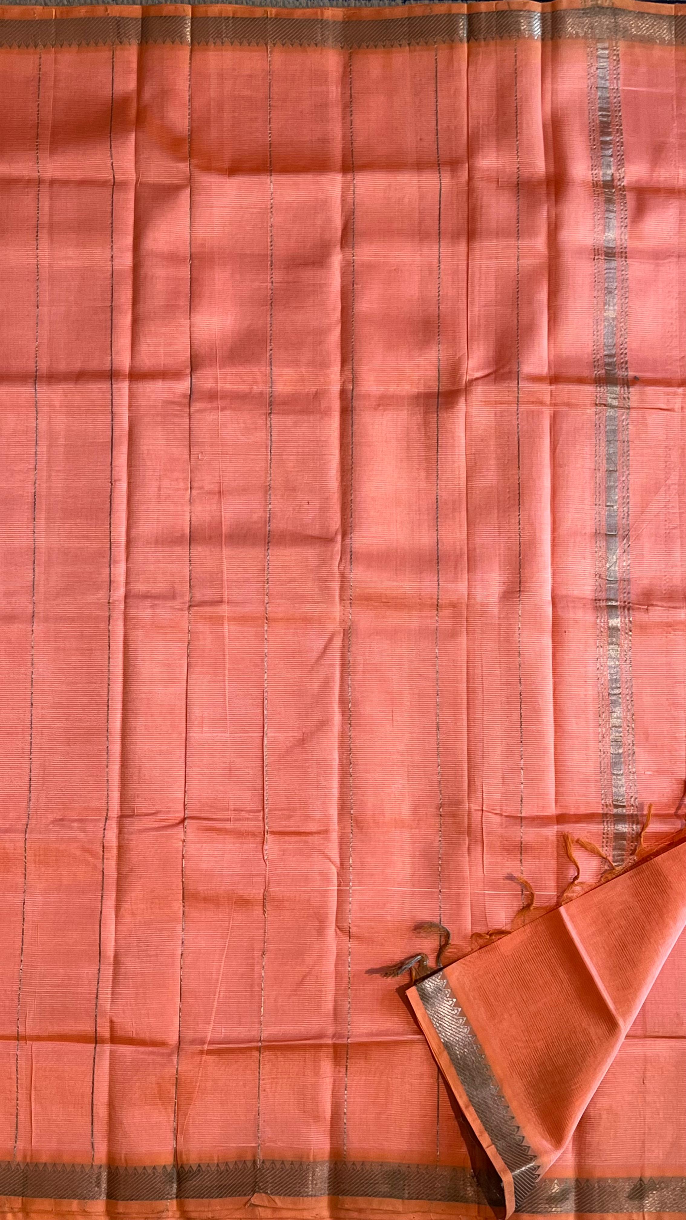 Mangalagiri Small Border 15-08B-04-11 (Salmon Pink)