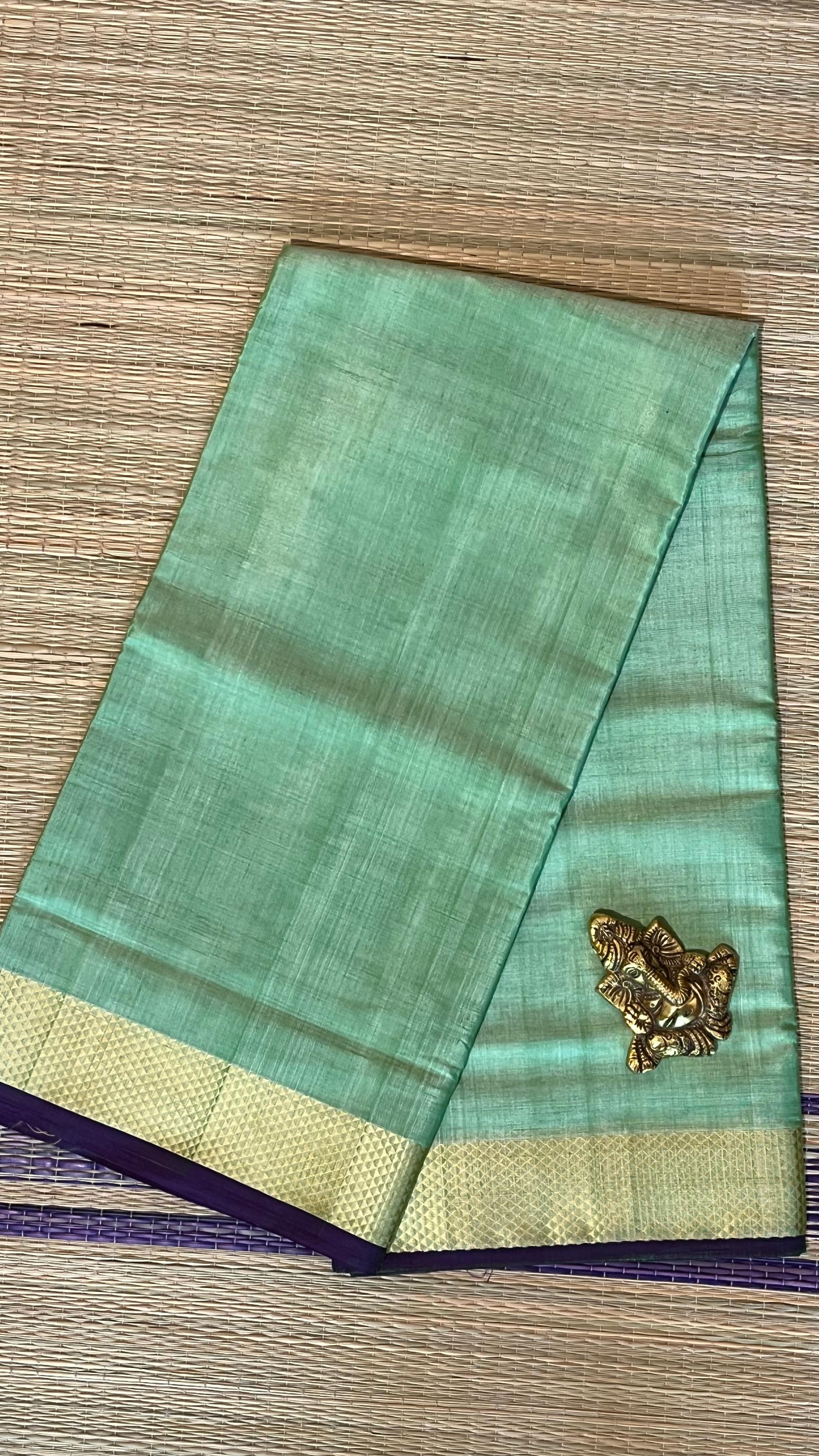 Devendra 7 Yards saree - 11-09-06-7Y-06 (Pista Green)