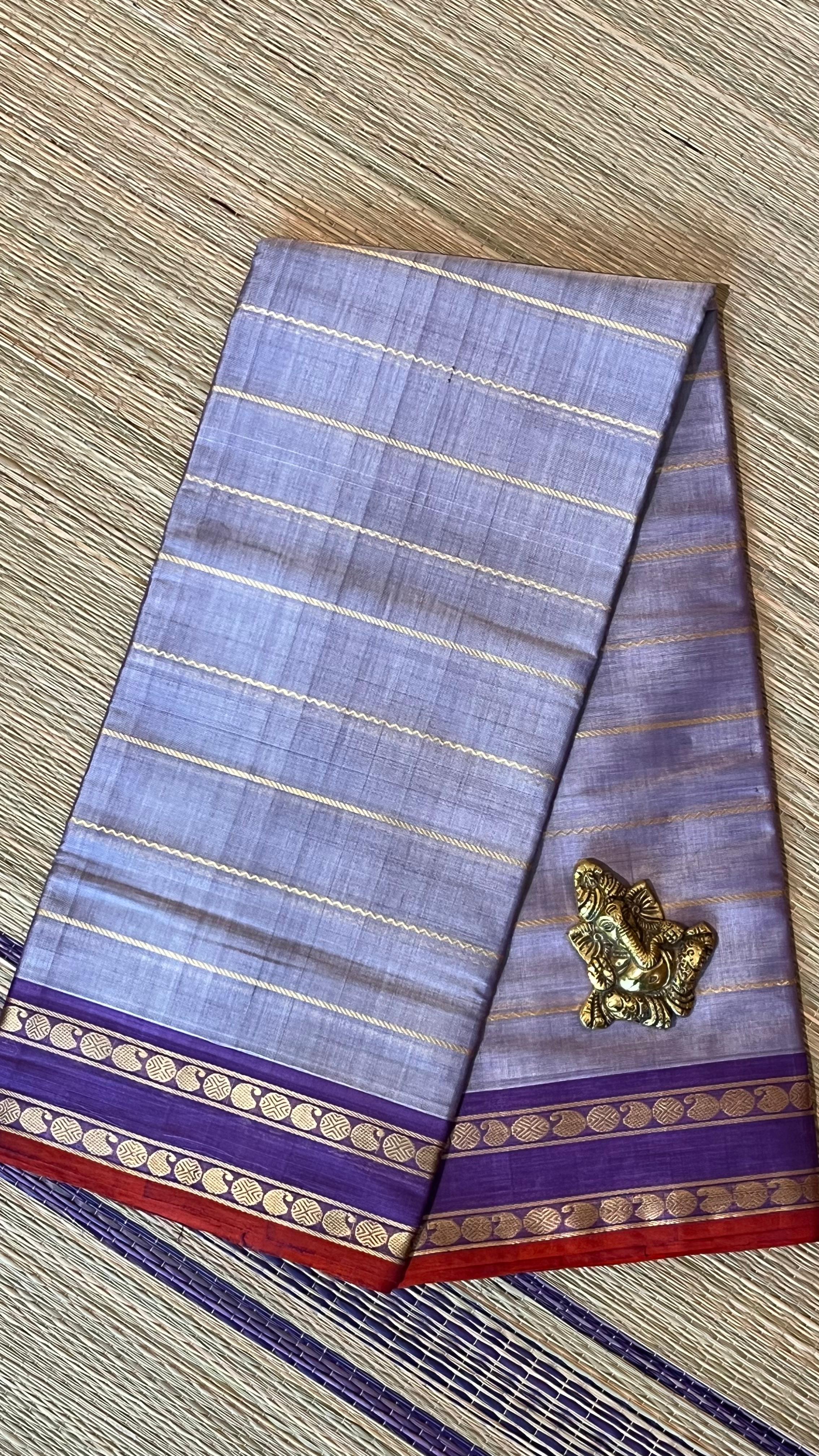 Devendra 7 Yards saree - 11-08B-04-7Y-04(Lavender)