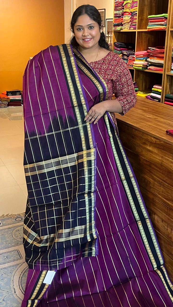 Devendra 10.5 Yards Veldhari Madisar - 12-07D-11-10.5Y-03 (Grape)