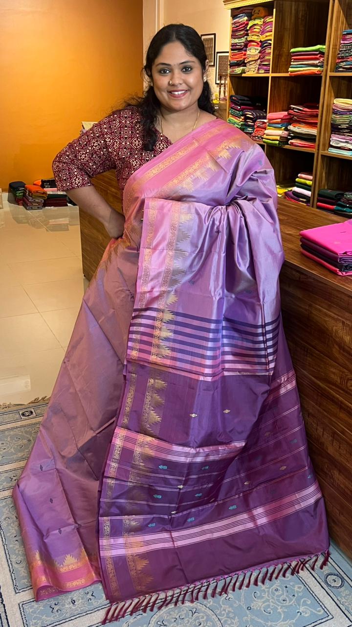 Chinnalampattu 6 Yards saree - 03-08-02-12 (Lavender)