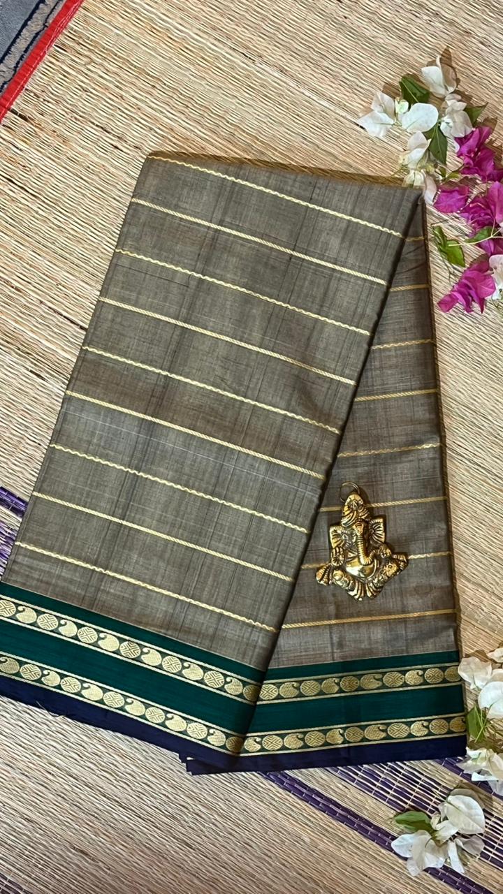 Devendra 7 Yard saree - (11-09-05-7Y-02) (Grey)