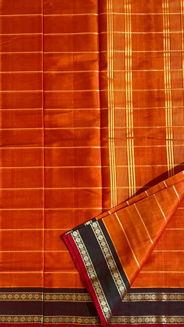 Devendra 6 Yard saree - (11-09-03-6Y-01) (Manjal)