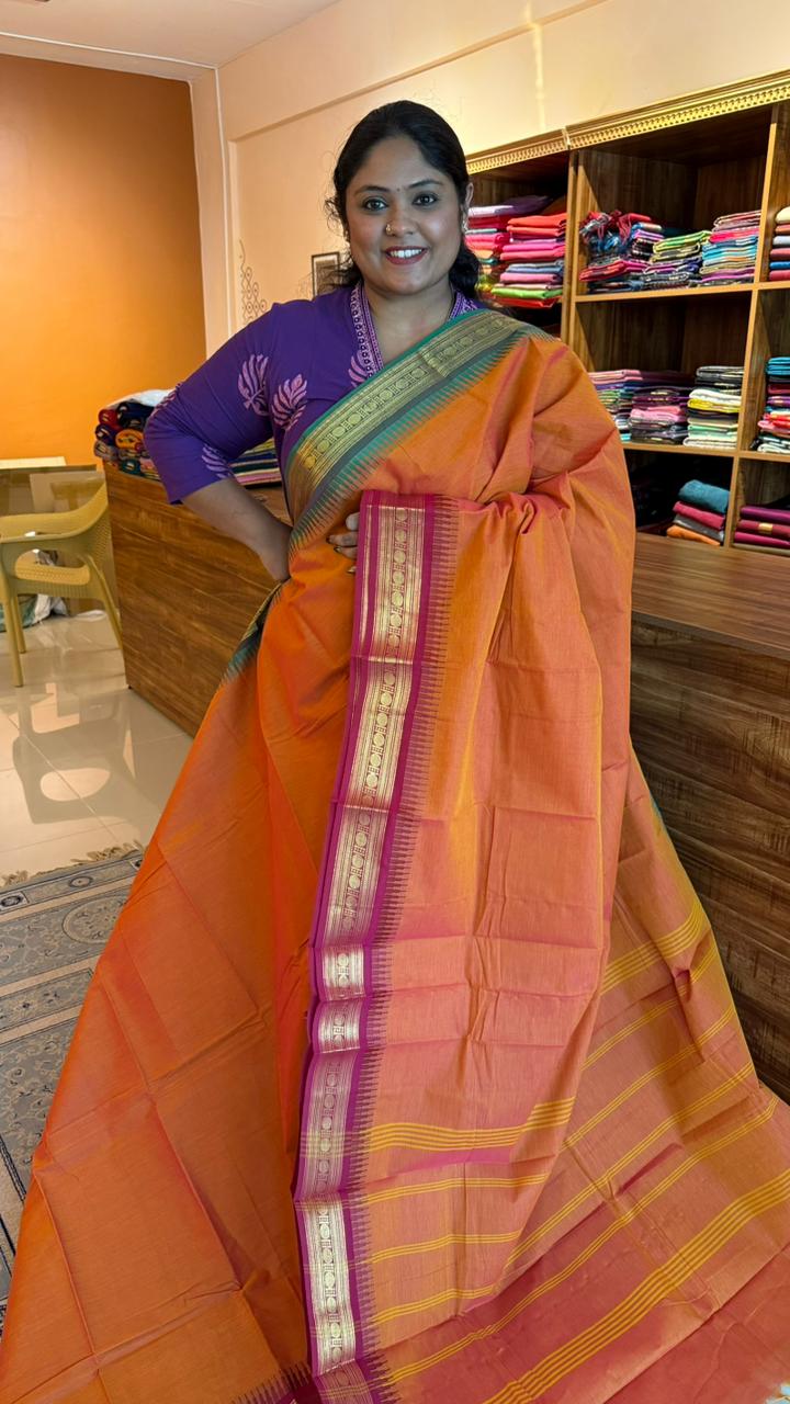 Kanchi Kamakshi Kanchi Cotton Saree - 01-09B-01-04