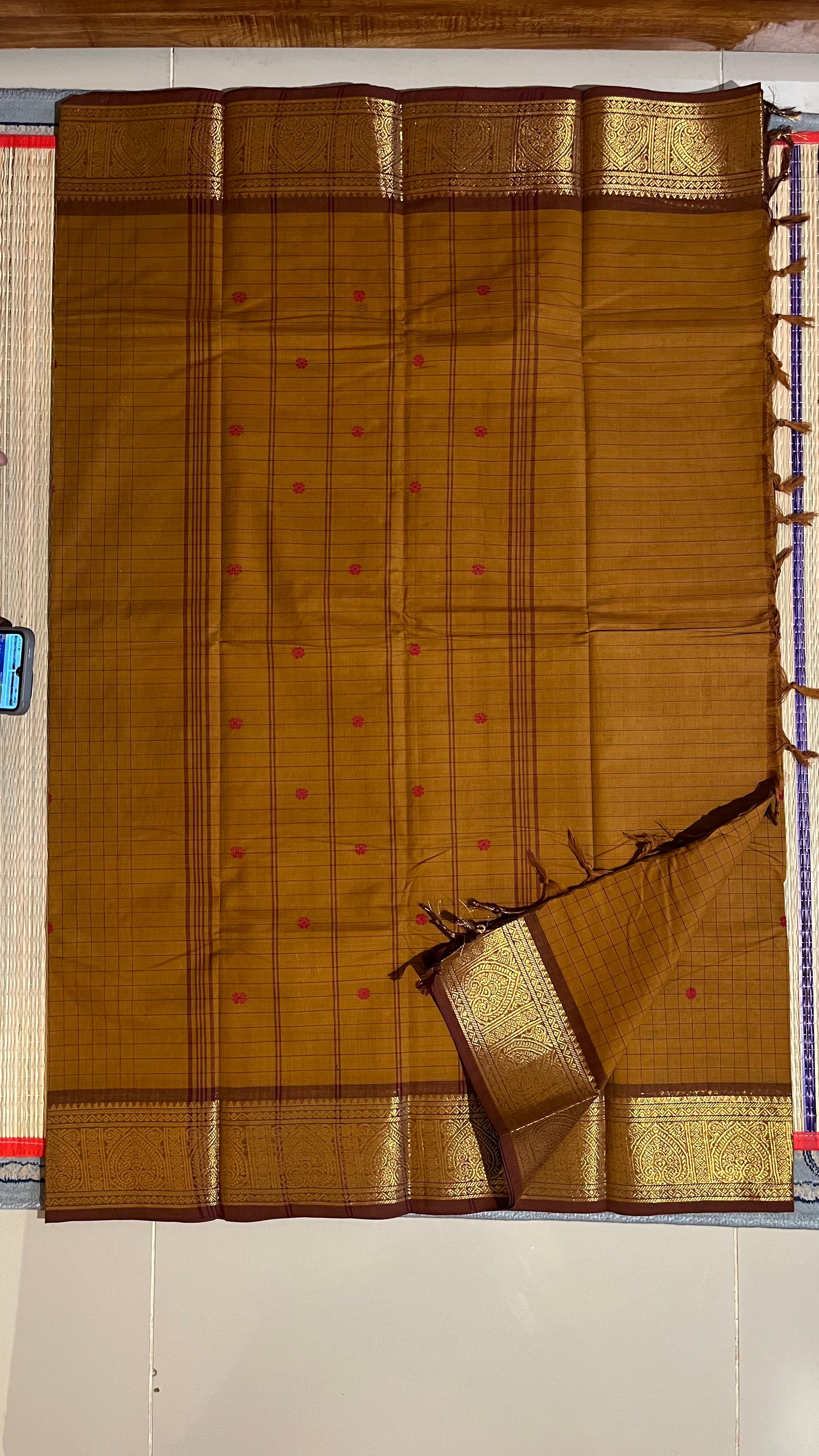 Kanchi Cotton Saree - 01-09B-03-08