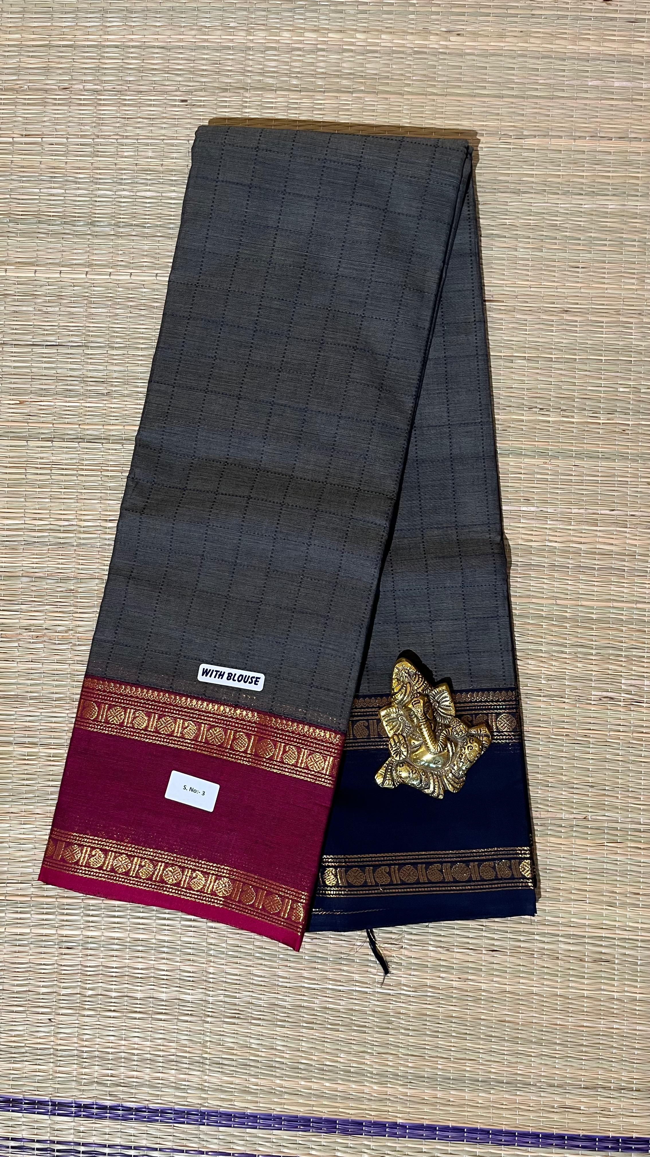 Kanchi Cotton Saree - 01-09B-03-21