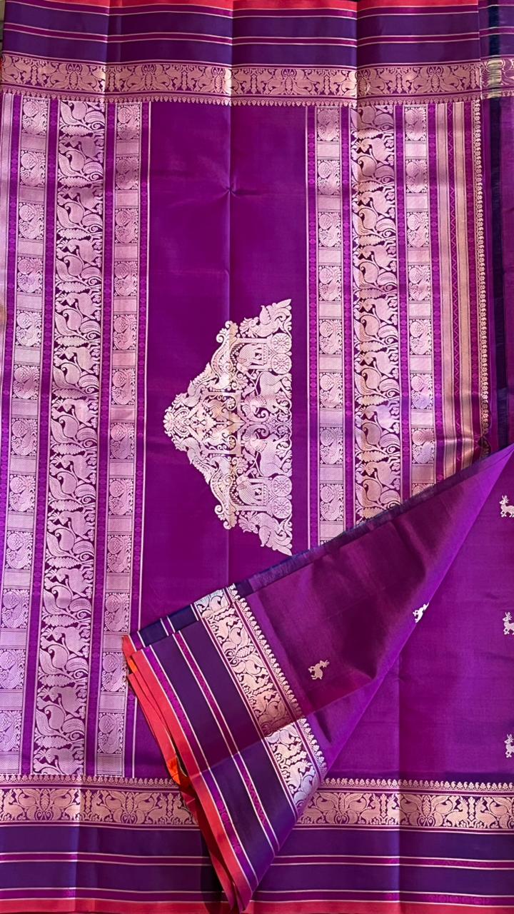 Pure Silk Kancheevaram Sarees - 01-10-13-04 – Vadamalli