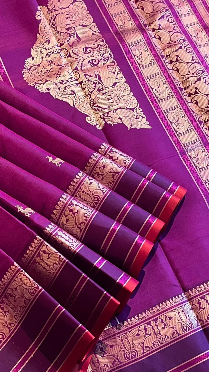 Pure Silk Kancheevaram Sarees - 01-10-13-04 – Vadamalli