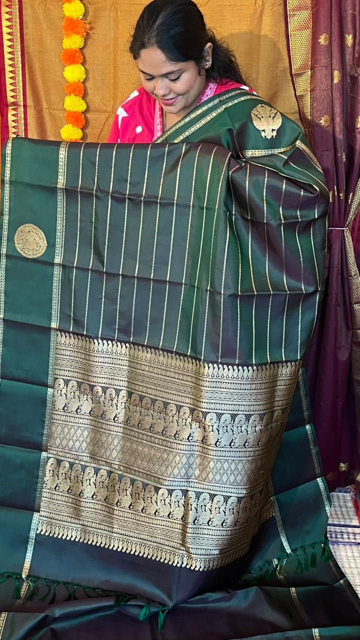 Pure Silk Kancheevaram Sarees - 01-10-14-04 – Kanchana Green